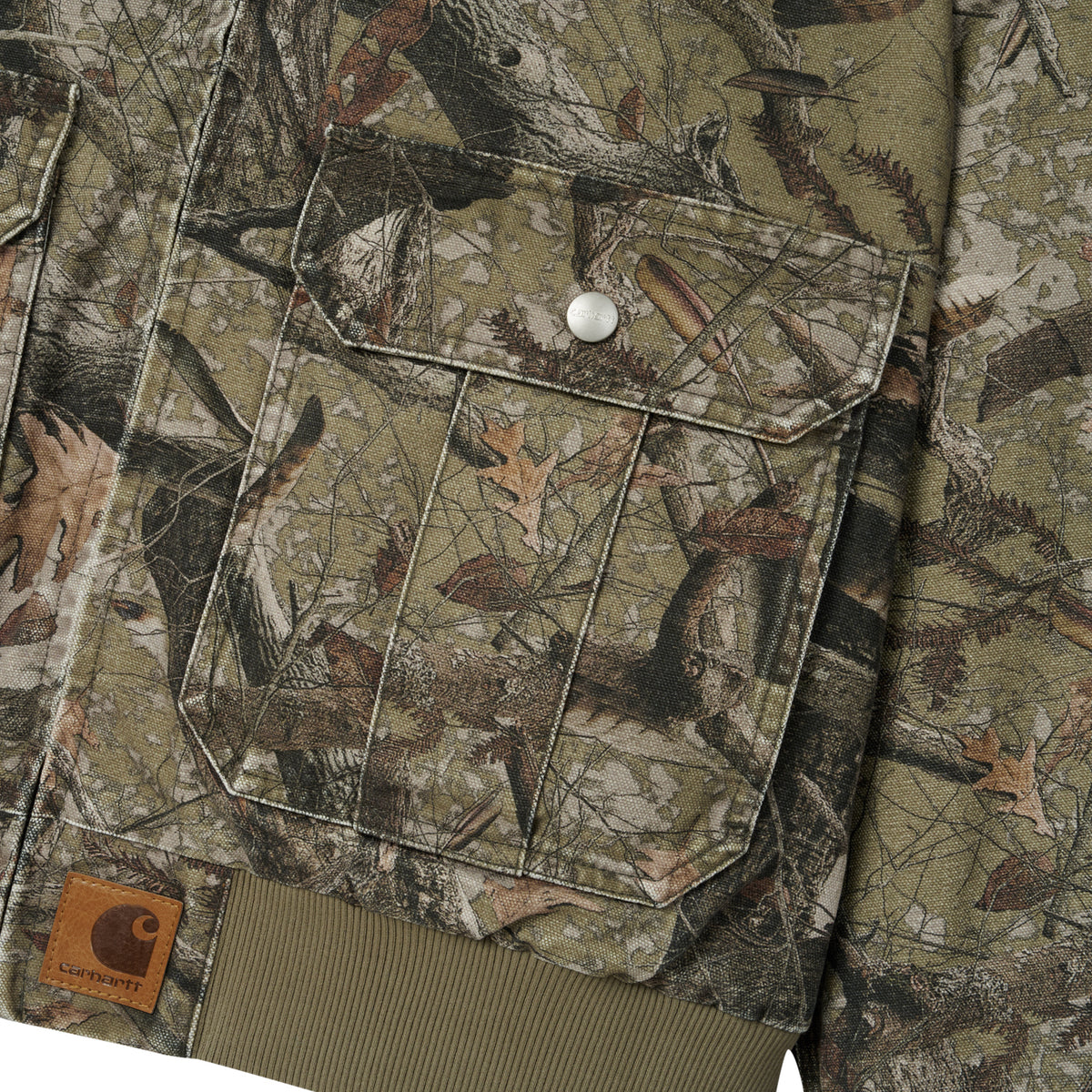 Stanton Jacket - Camo Feather Tree, Khaki stone washed
