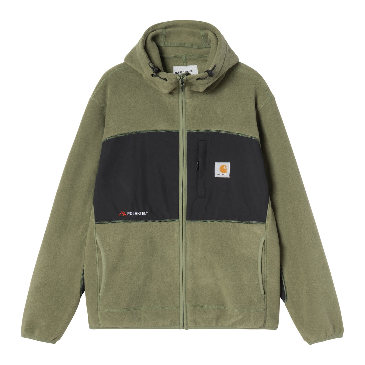 Hooded Polartec Jacket - Olivine