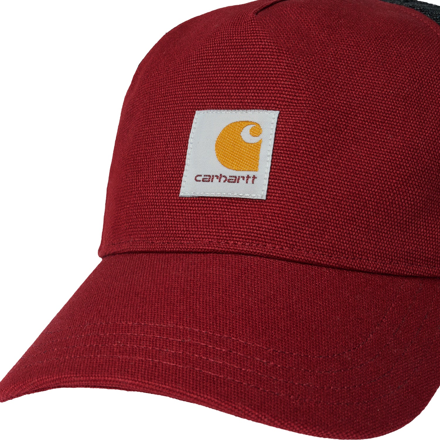 Square Label Trucker Cap - Marsala 2