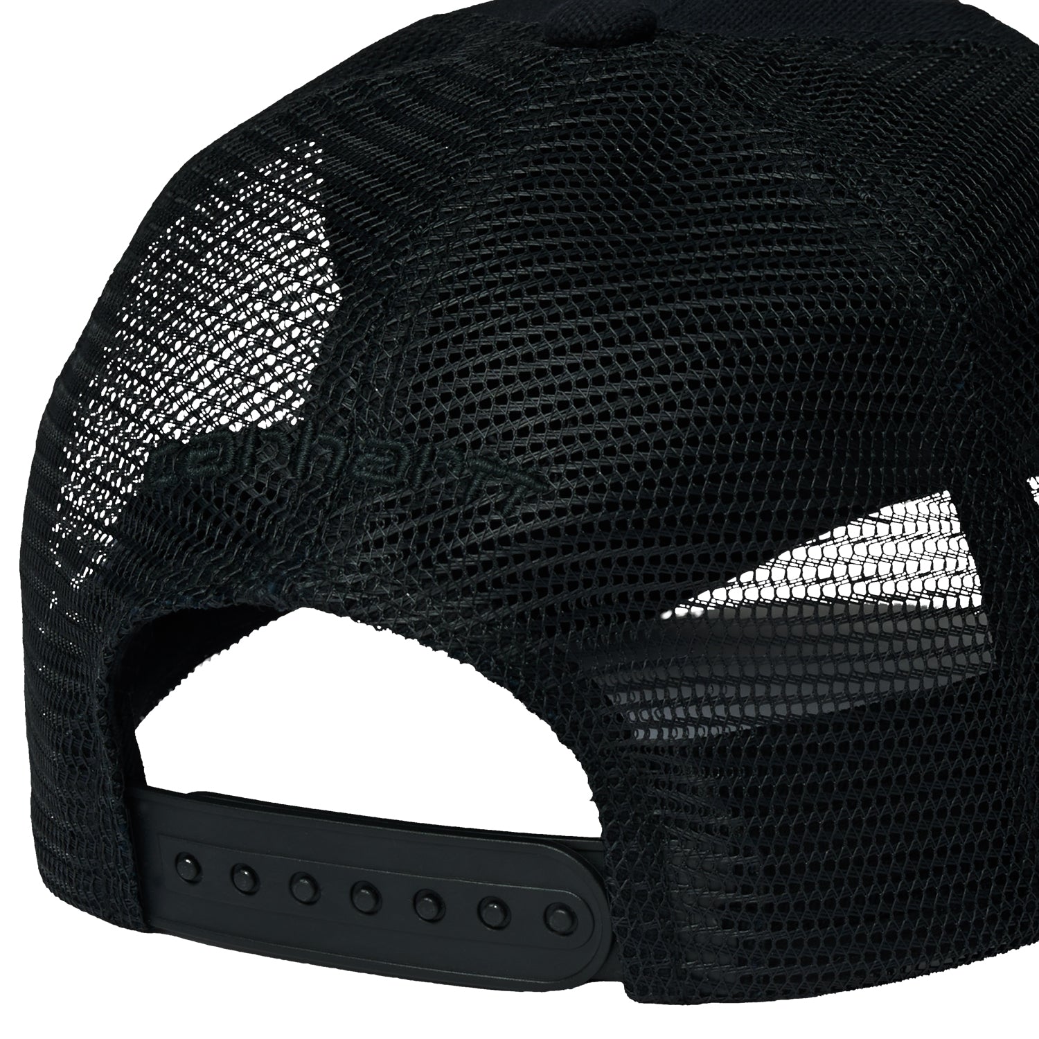 Square Label Trucker Cap - Black 3