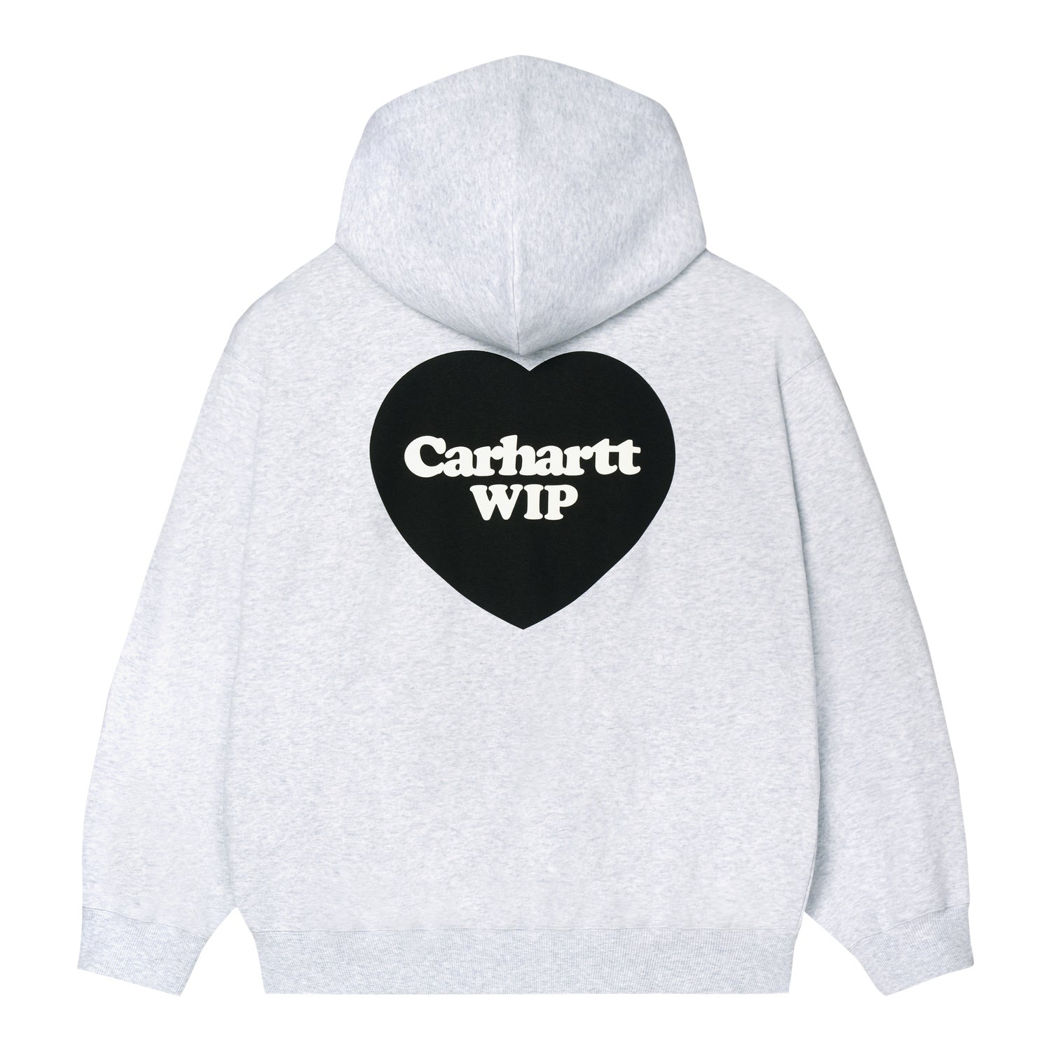 Hooded WIP Heart Jacket - Ash Heather 2