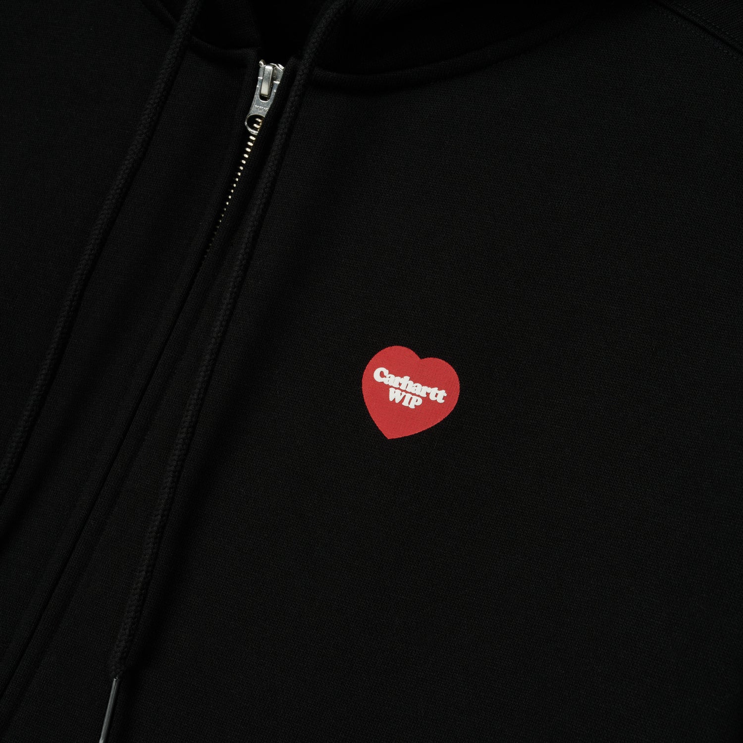 Hooded WIP Heart Jacket - Black 3