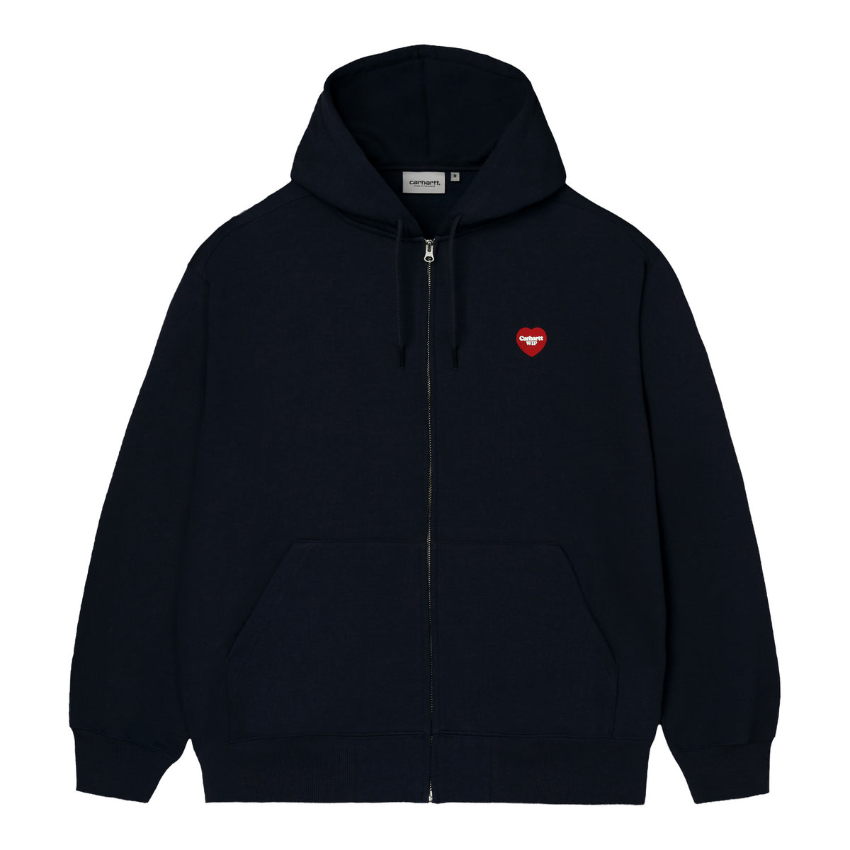 Hooded WIP Heart Jacket - Black