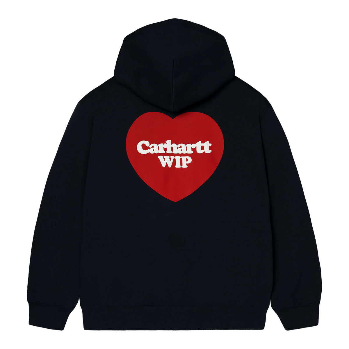 Hooded WIP Heart Jacket - Black
