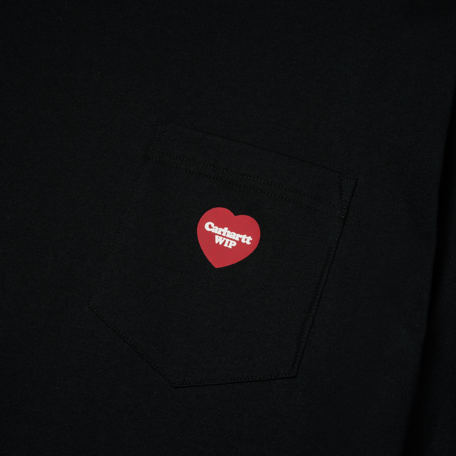 L/S WIP Heart Pocket T-shirt - Black 3