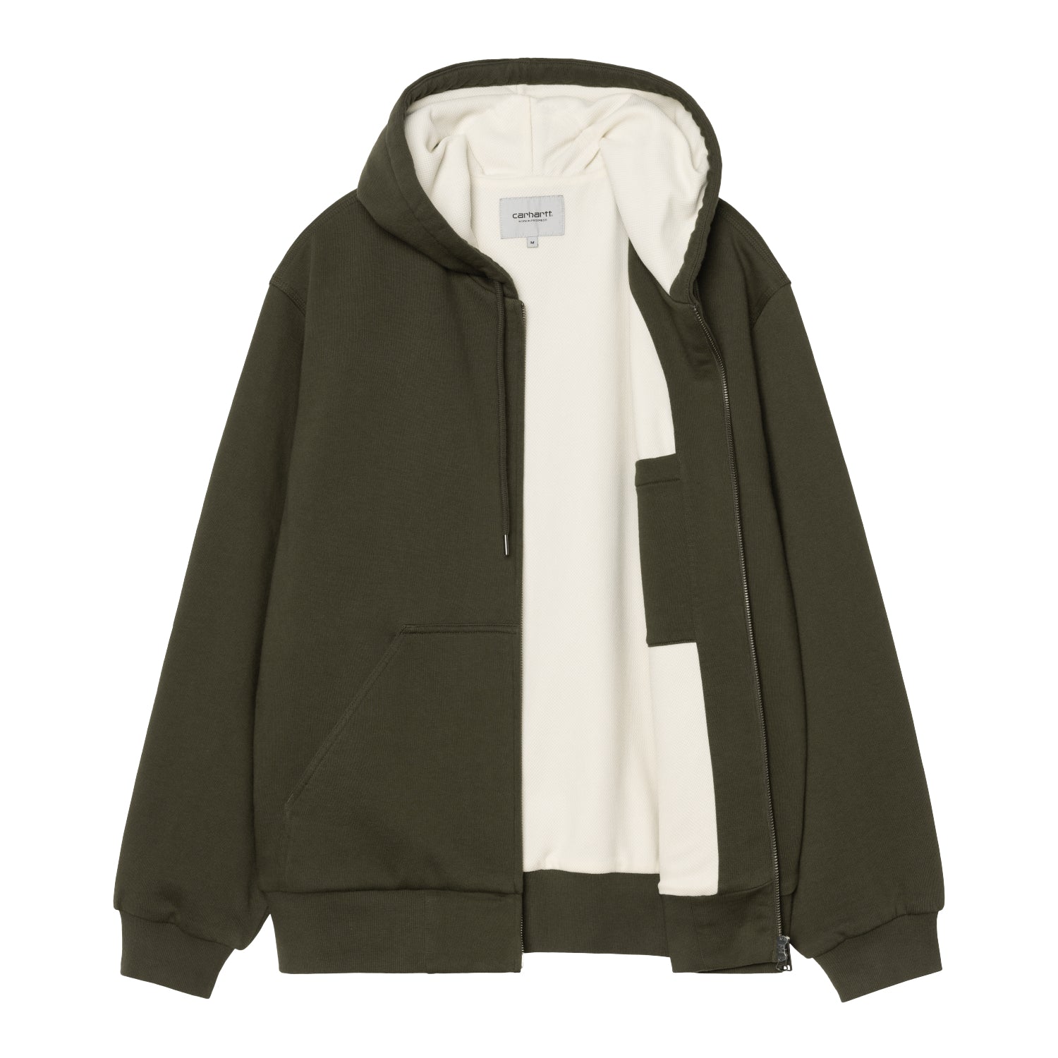 ACTIVE SWEAT JACKET  - Olive (stone washed)