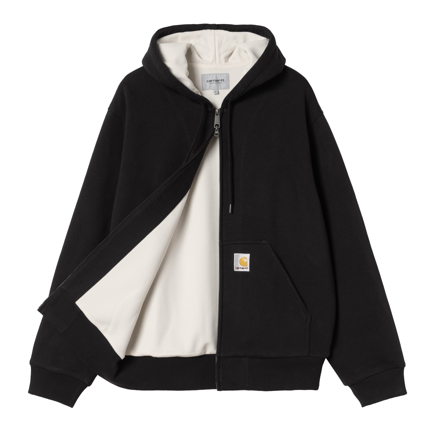 ACTIVE SWEAT JACKET  - Black (stone washed)
