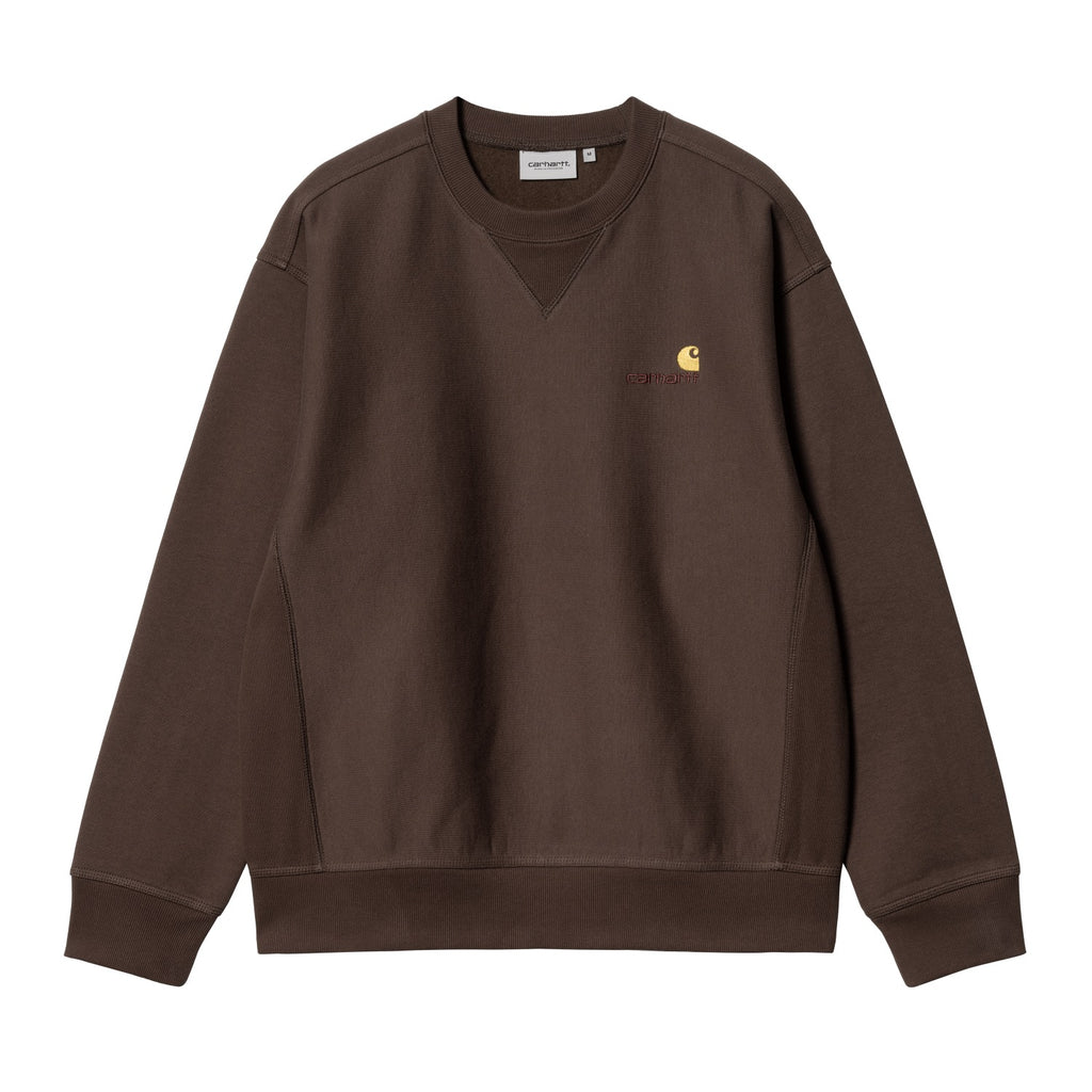 AMERICAN SCRIPT SWEATSHIRT - Tobacco