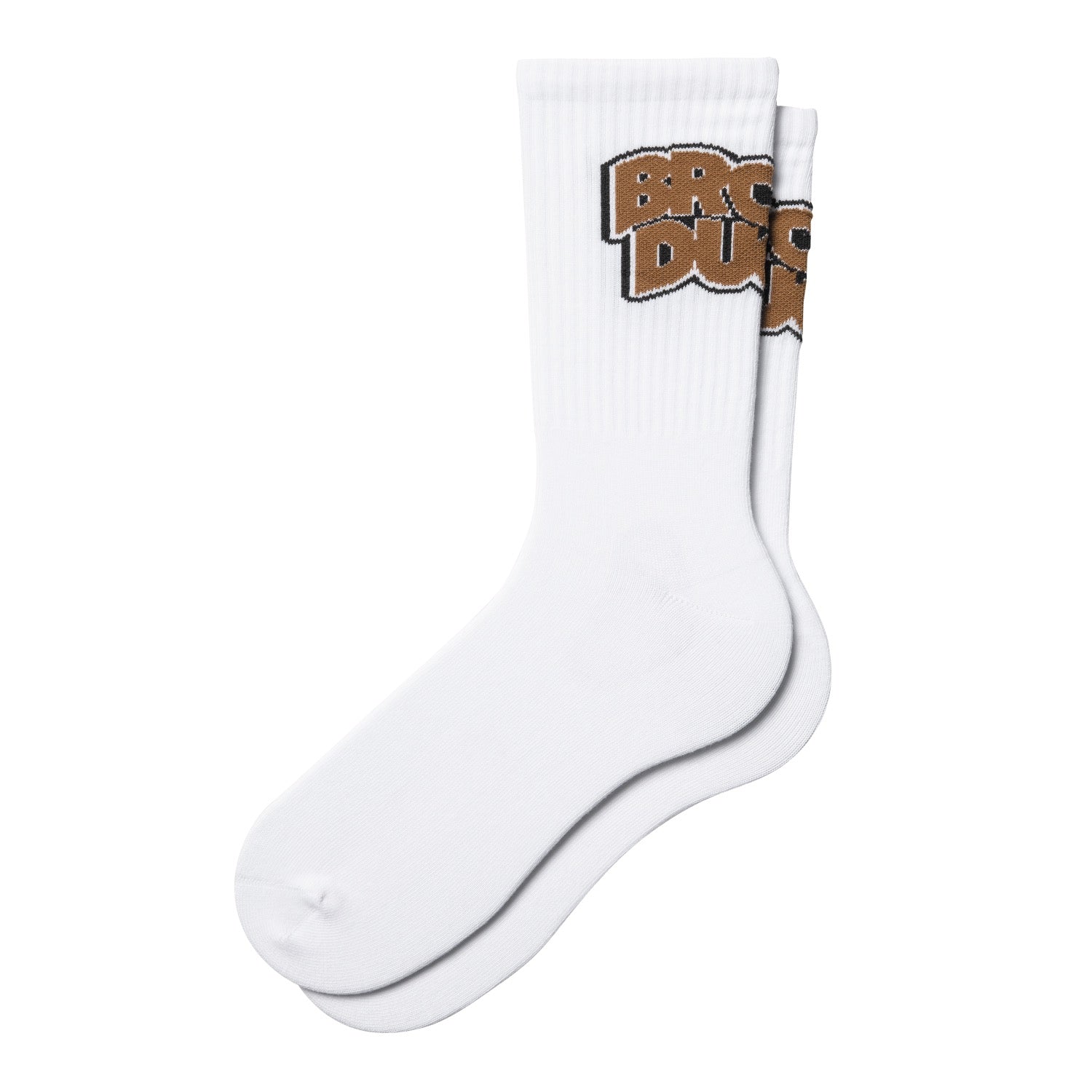 BROWN DUCKS SOCKS - White