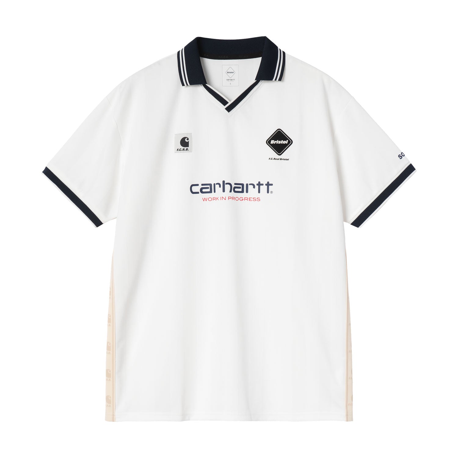 CARHARTT WIP x  FCRB GAME SHIRT - WHITE