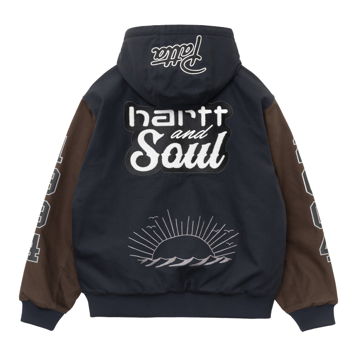 Patta OG Active Jacket - Patta Dark Navy/Patta Tobacco 3