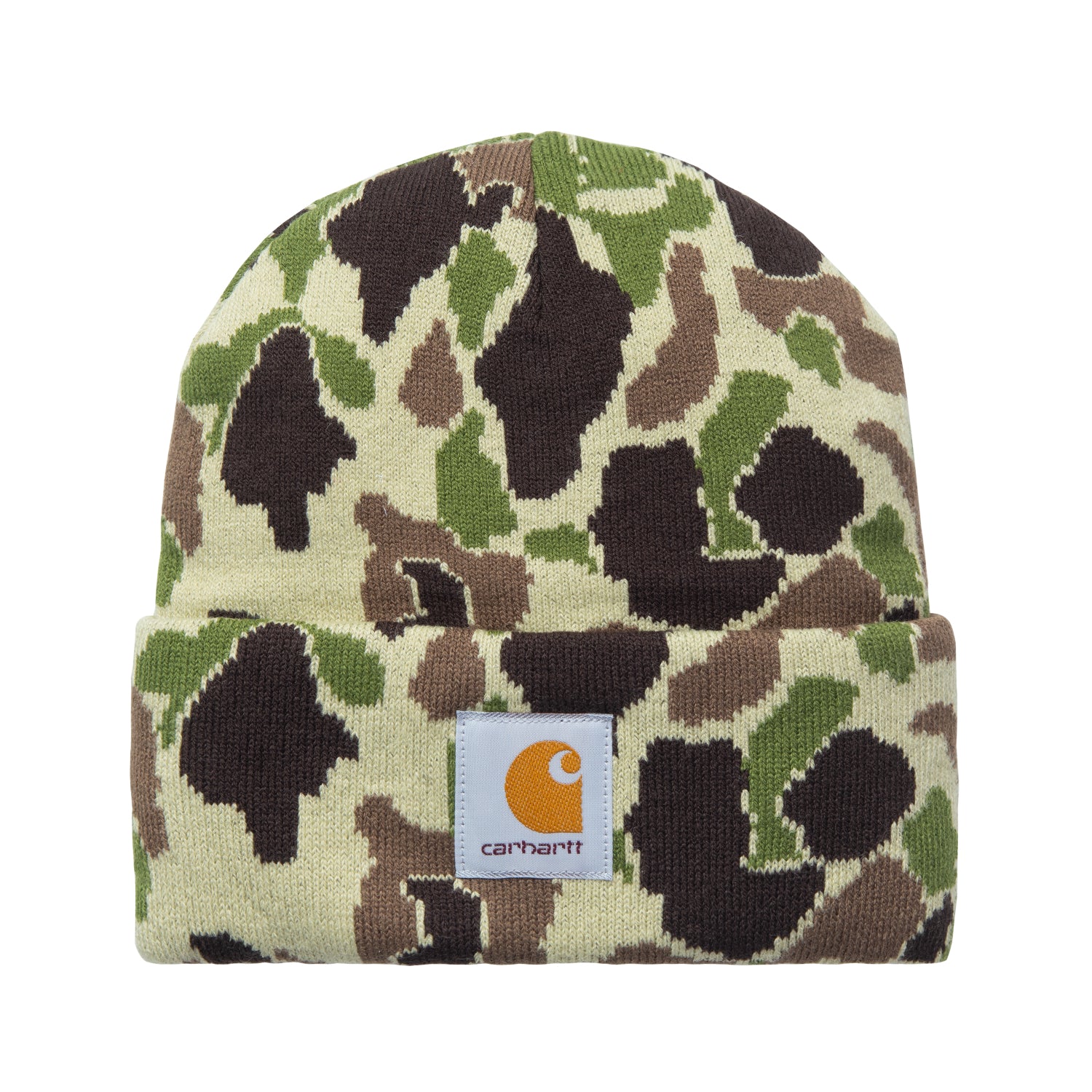 CAMO DUCK BEANIE  - Camo Duck Jacquard, Green