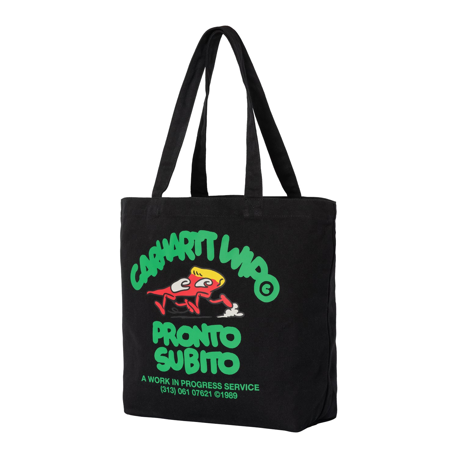 CANVAS GRAPHIC TOTE  - Pronto Print Black