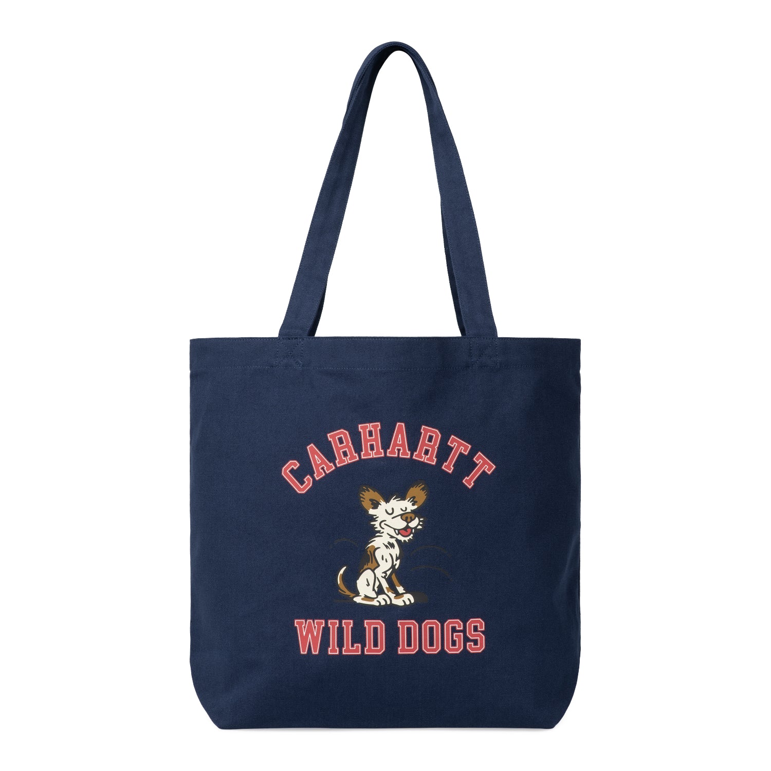 CANVAS GRAPHIC TOTE  - Wild Dog Print, Jupiter