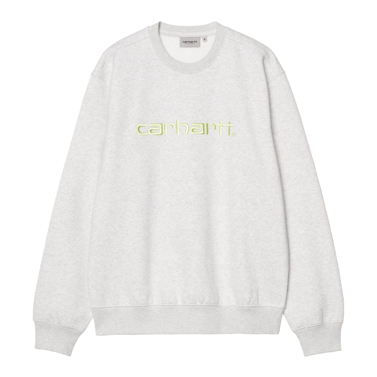 CARHARTT SWEATSHIRT - Ash Heather / Air Green