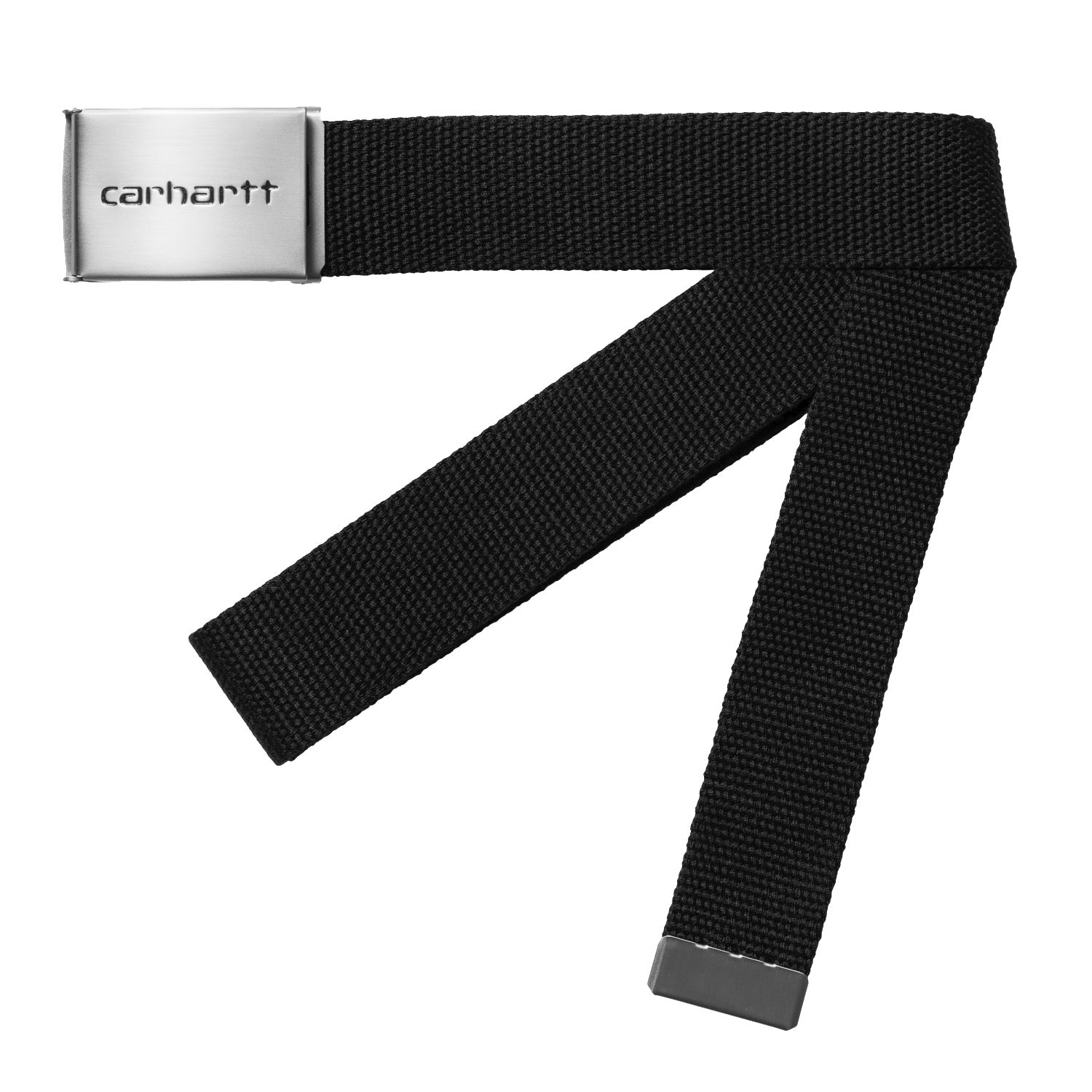 CLIP BELT CHROME - Black