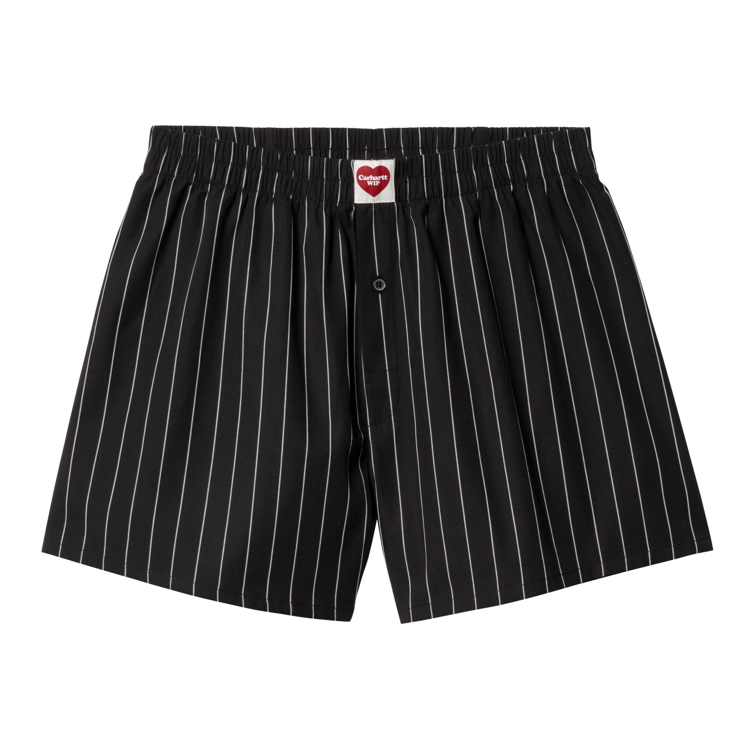 COTTON BOXER - Seaton Stripe, Black / Wax