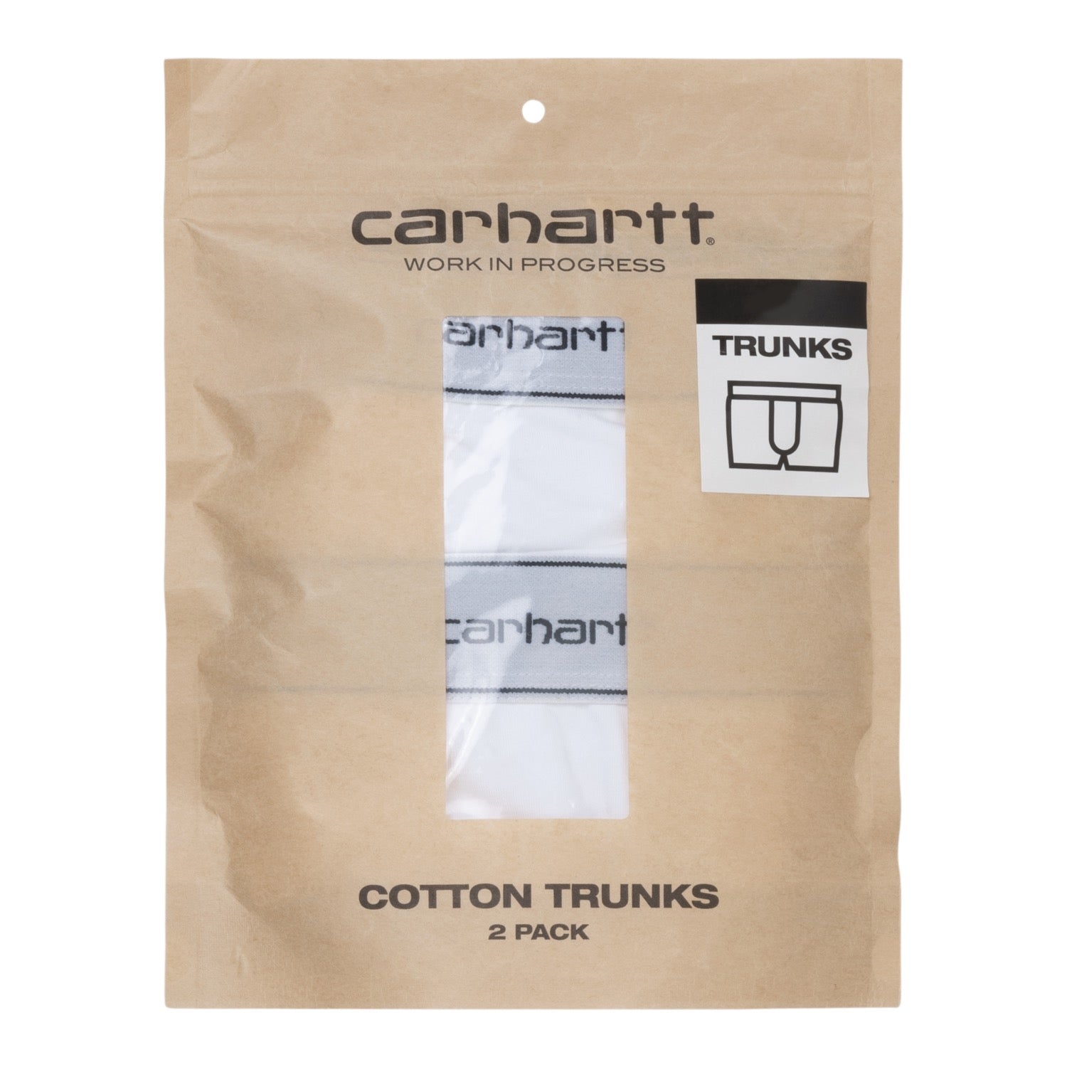 COTTON TRUNKS - White + White