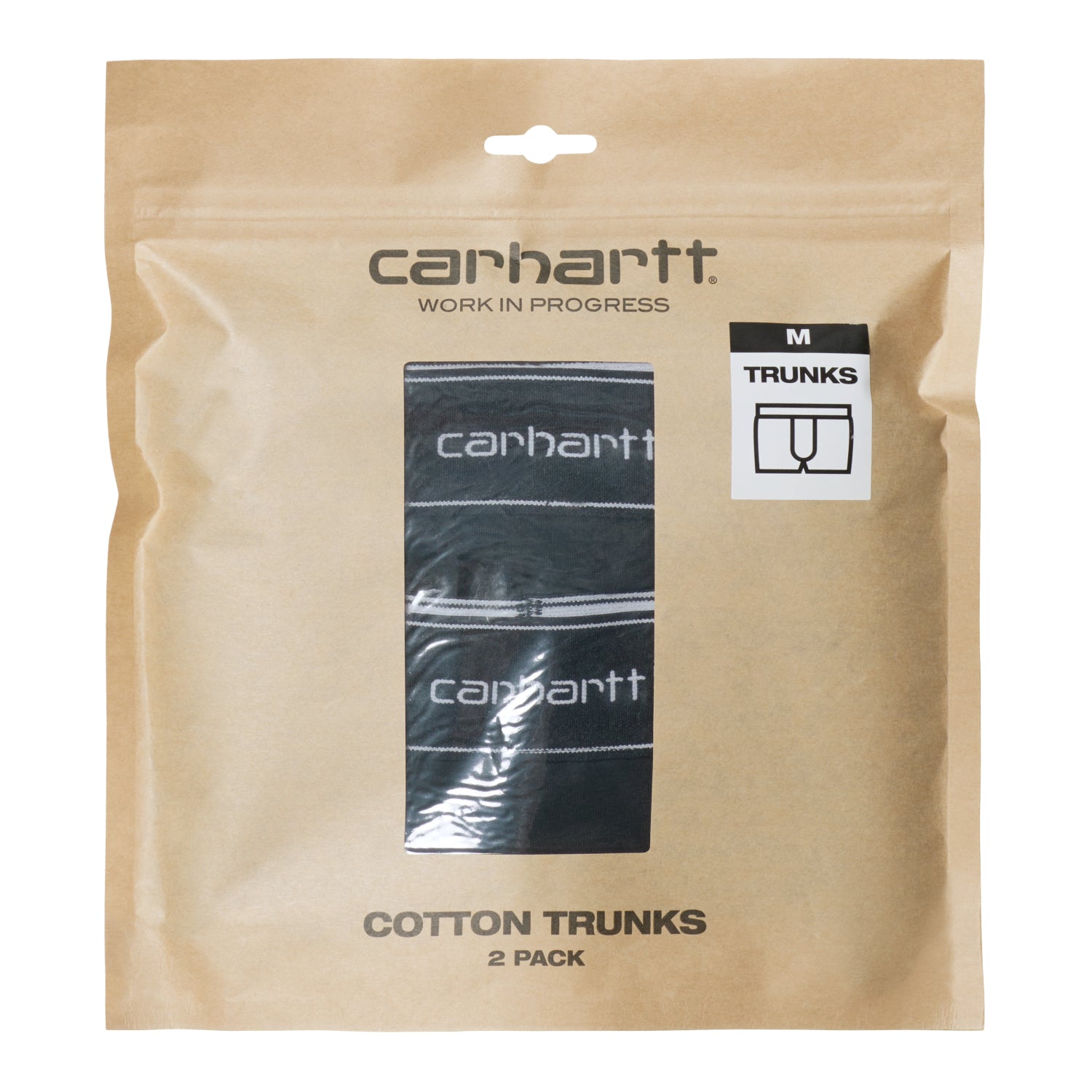 COTTON TRUNKS  - Black+Black