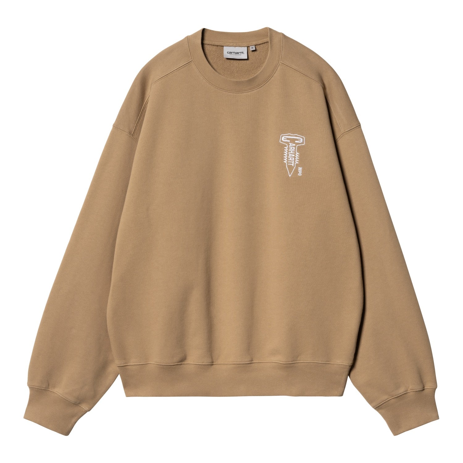 CROSS SCREW SWEAT - Peanut / White