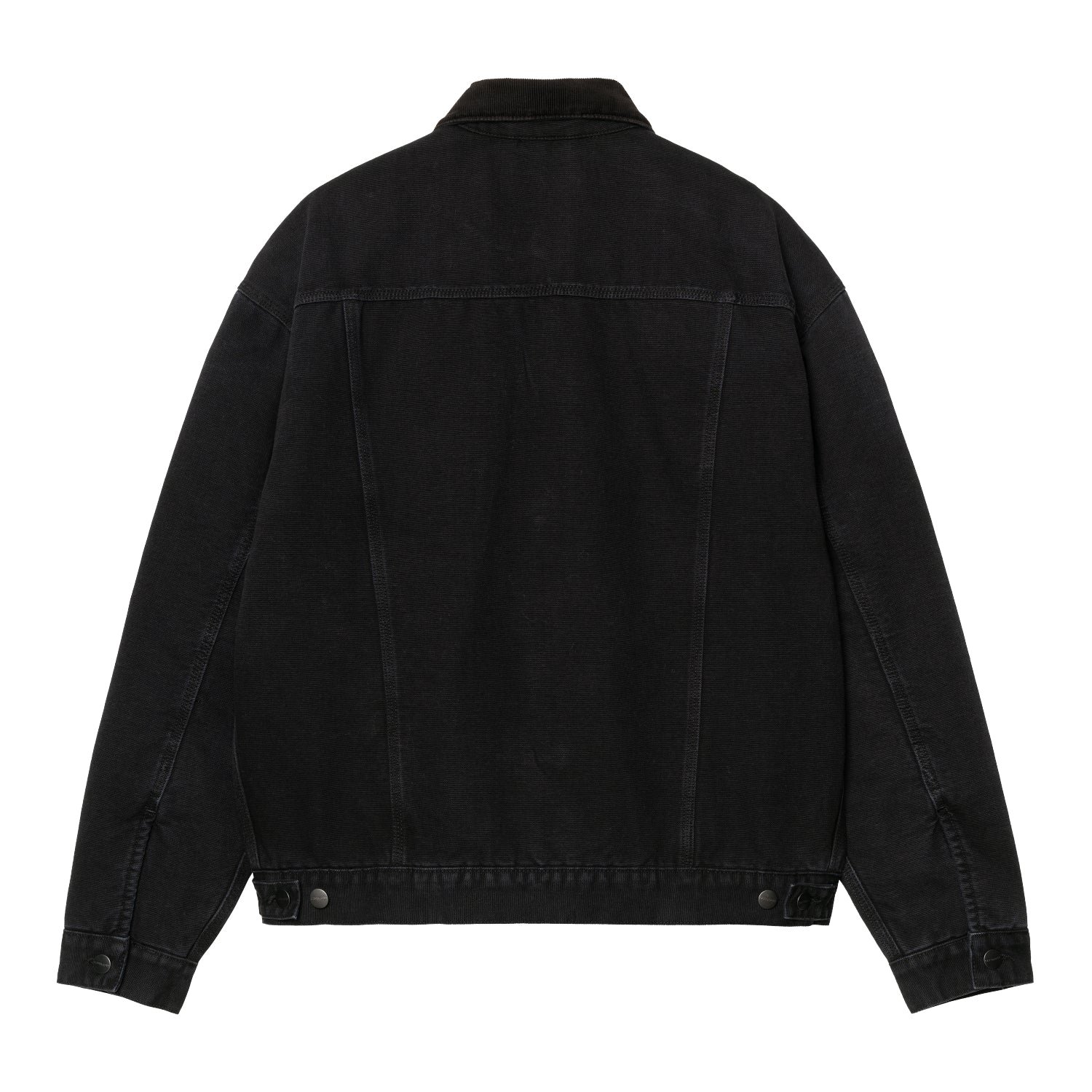 DAYTON TRUCKER JACKET - Black / Black (stone canvas)