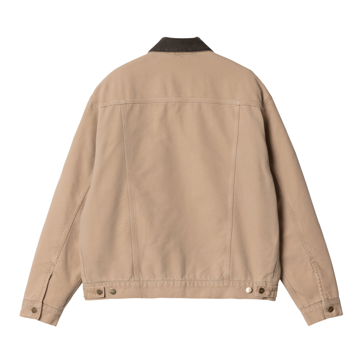 DAYTON TRUCKER JACKET - Dusty H Brown / Tobacco (stone canvas)