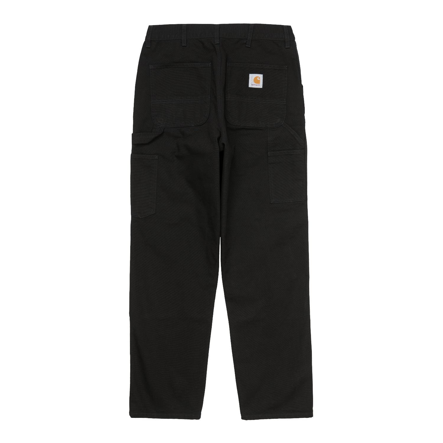 DOUBLE KNEE PANT  - Black (rinsed)