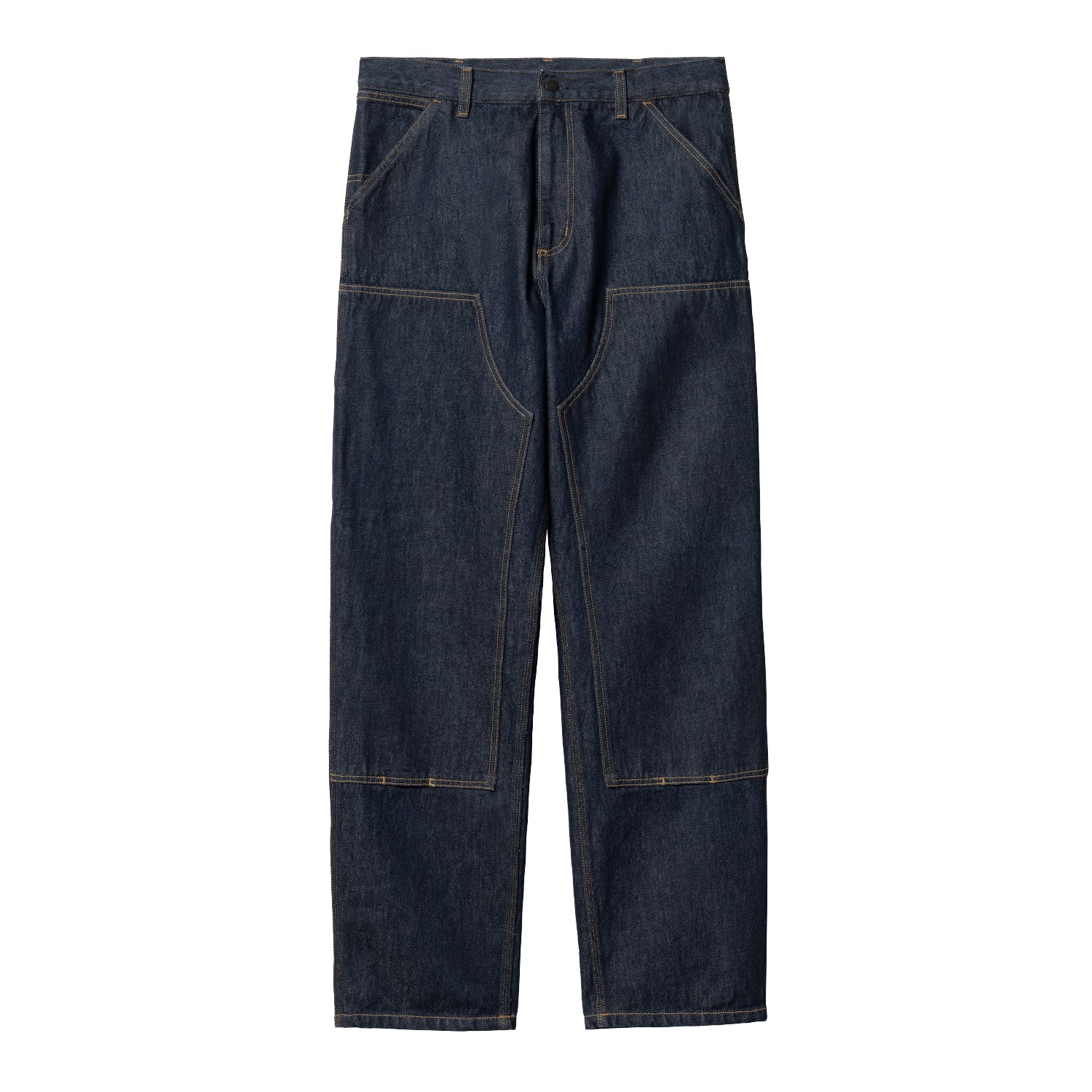 DOUBLE KNEE PANT  - Blue (rinsed)