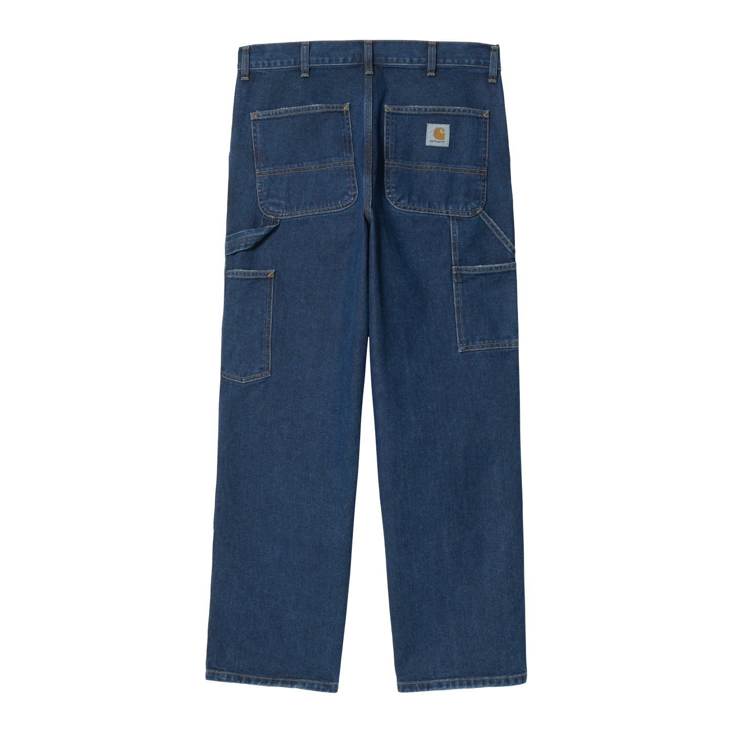 DOUBLE KNEE PANT - Blue (stone washed)