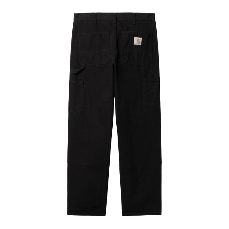 DOUBLE KNEE PANT - Black (rinsed)