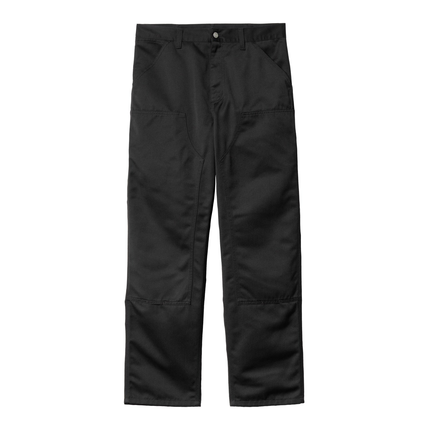 DOUBLE KNEE PANT - Black (rinsed)