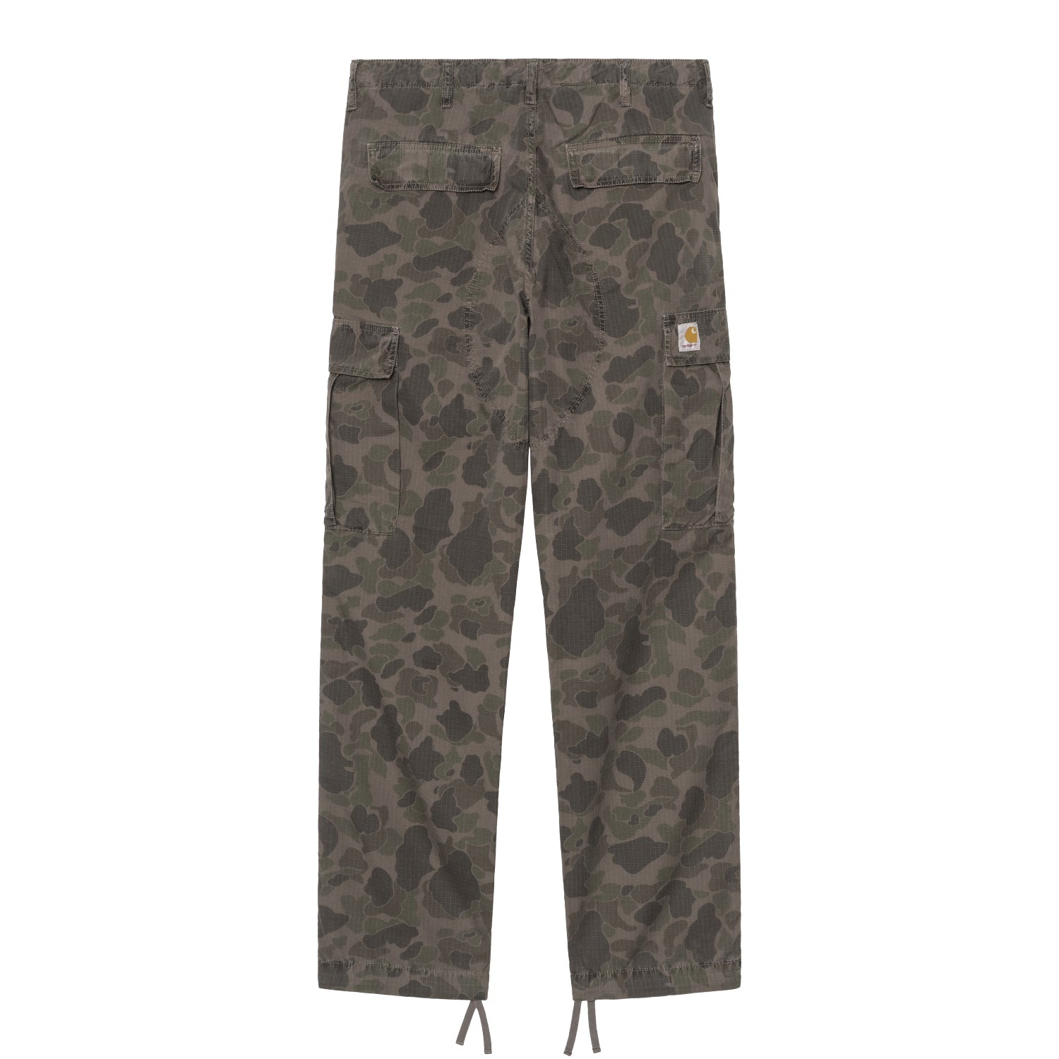 DUCK CARGO PANT  - Camo Duck, Green / Porphyry, Garment dyed