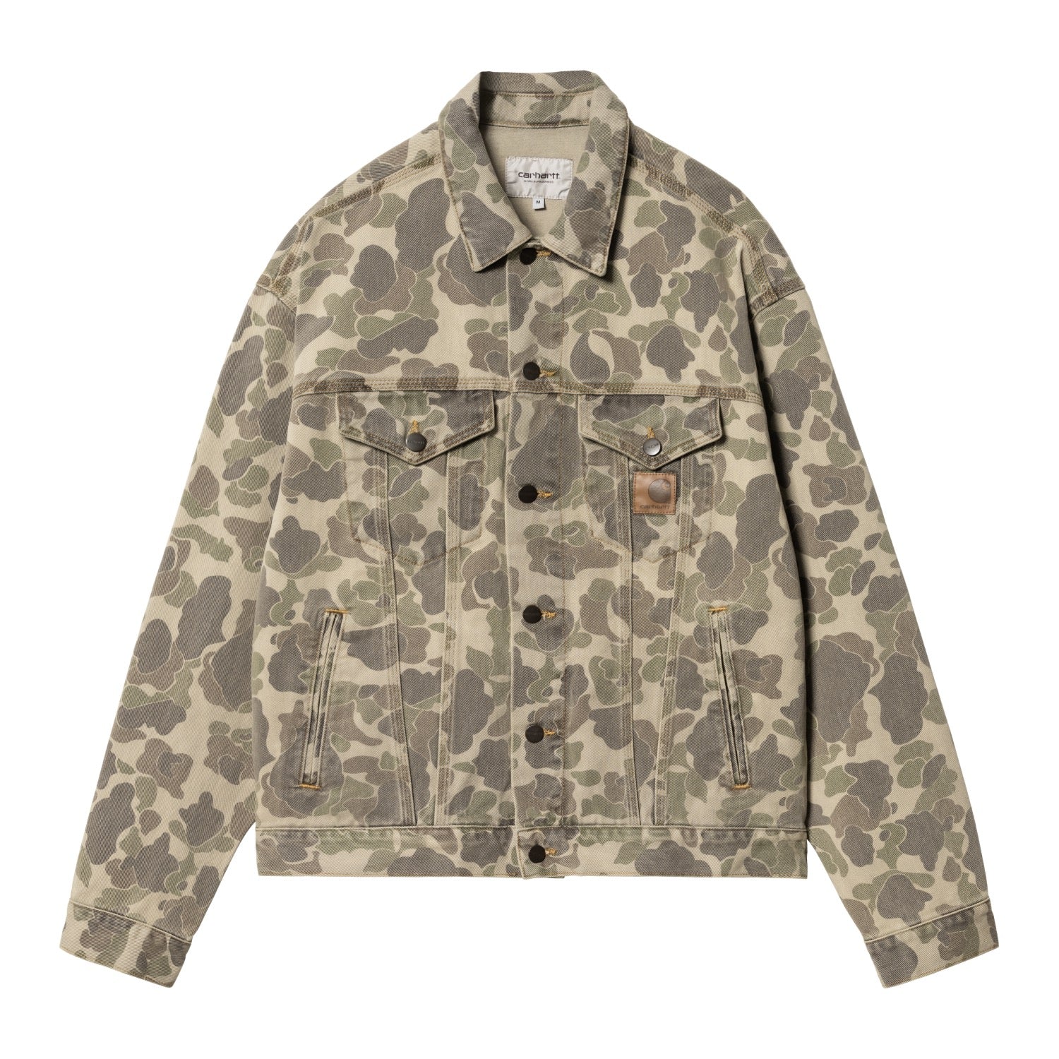 DUCK HELSTON JACKET - Camo Duck, Black (bleached)