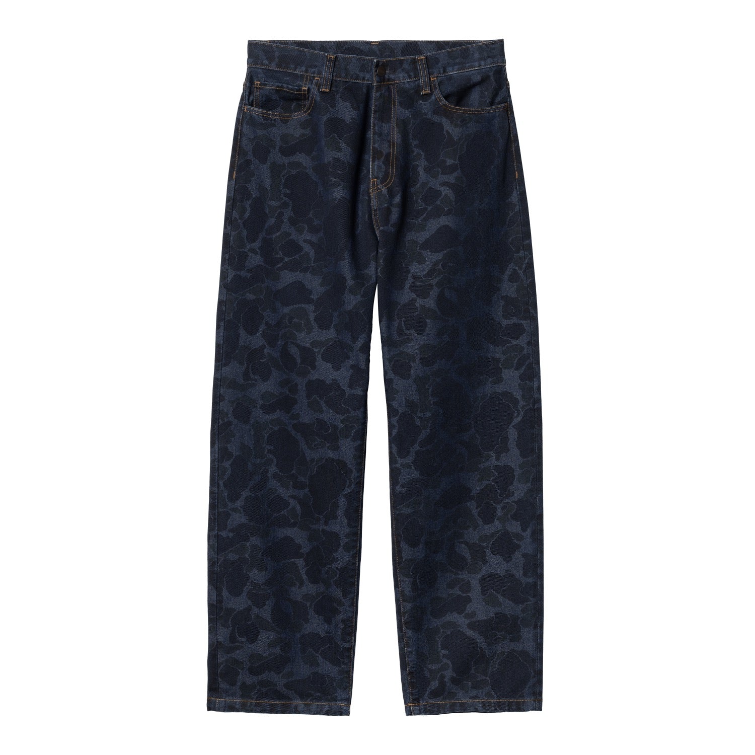 DUCK LANDON PANT - Camo Duck, Blue (stone washed)