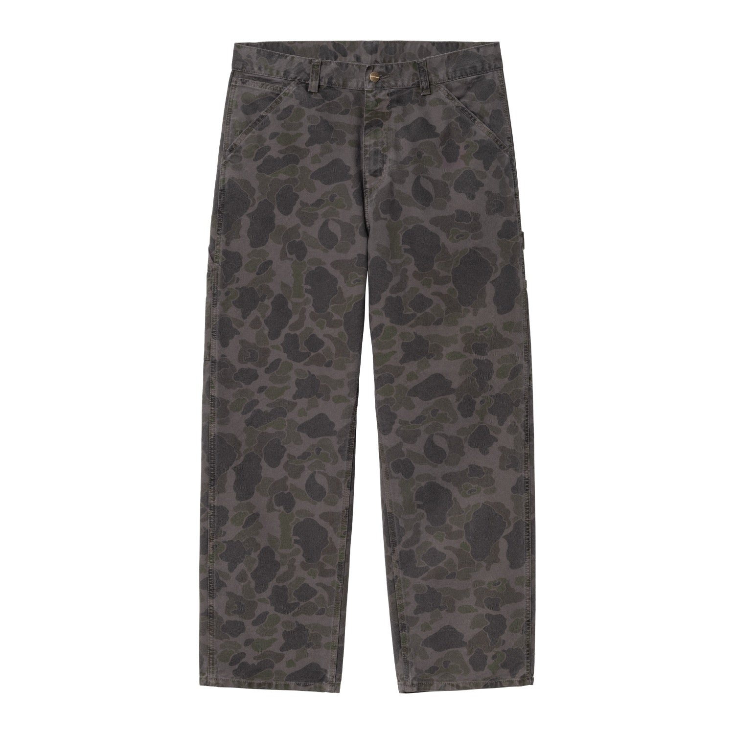 DUCK SINGLE KNEE PANT - Camo Duck, Green / Graphite (garment dyed)