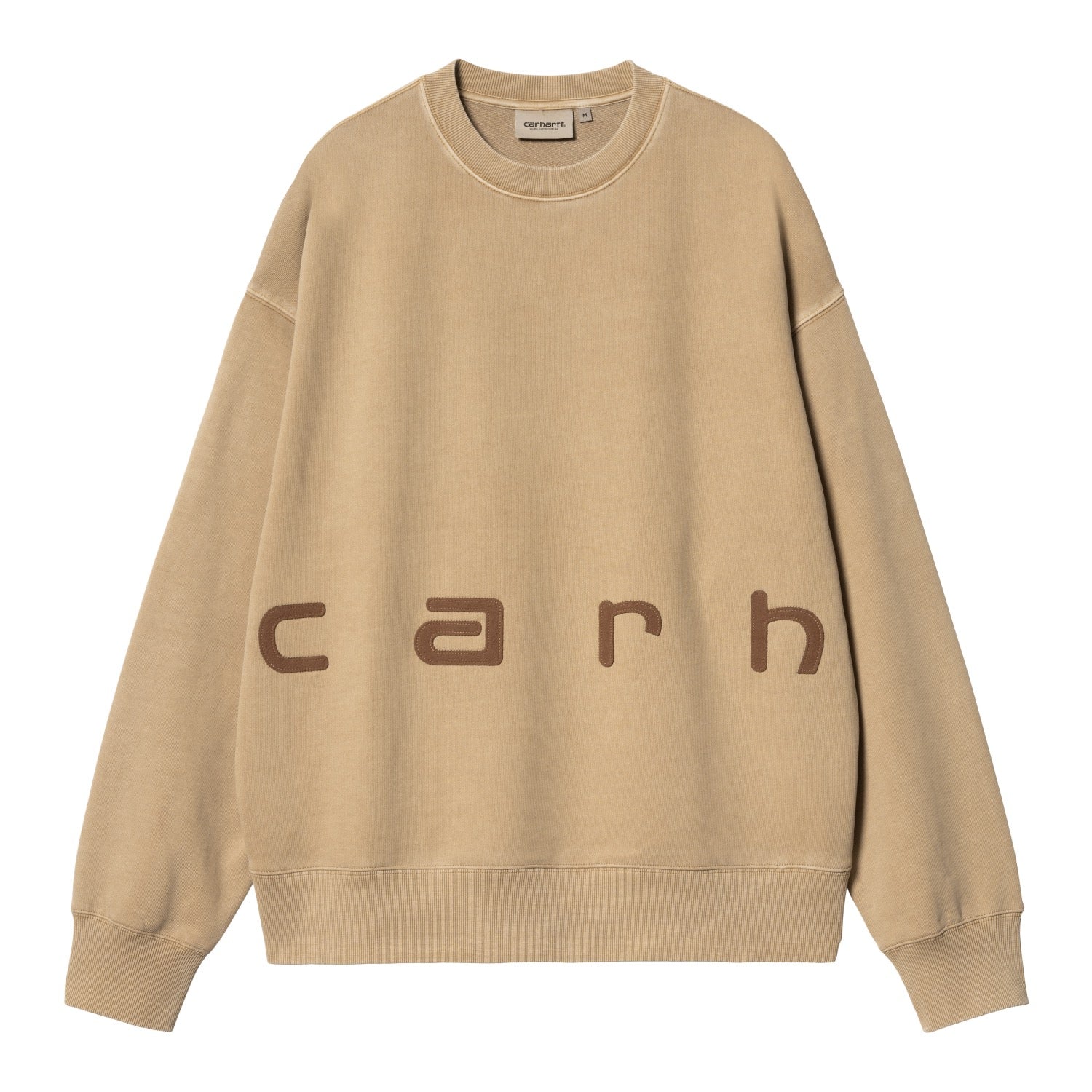 FELT SCRIPT SWEAT - Peanut / Tobacco