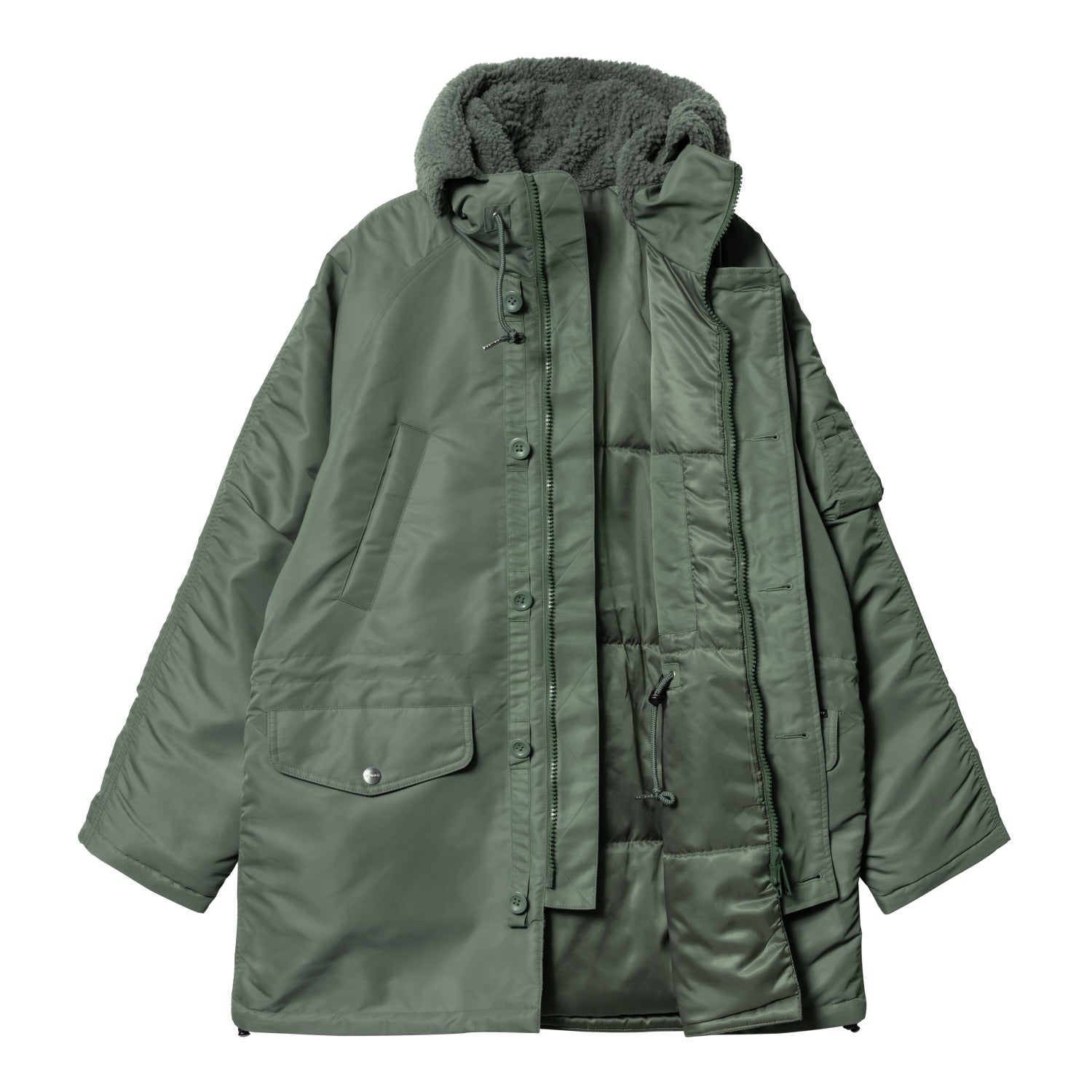 HOODED OLTEN PARKA - Duck Green