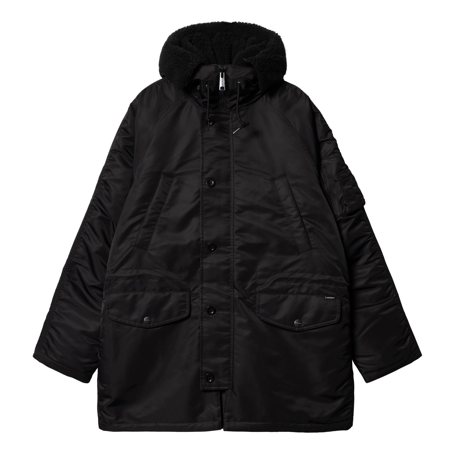 HOODED OLTEN PARKA - Black