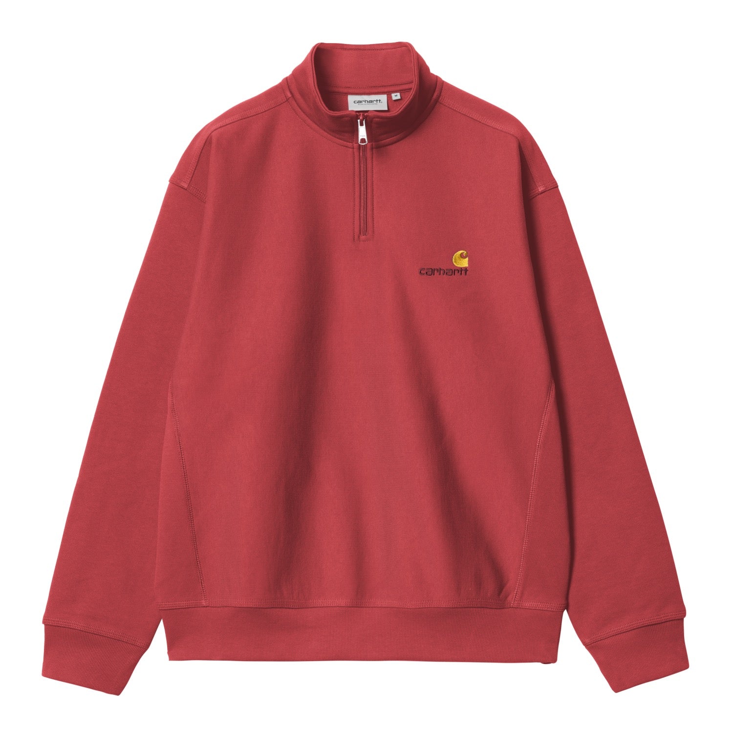 HALF ZIP AMERICAN SCRIPT SWEATSHIRT - Tuscany