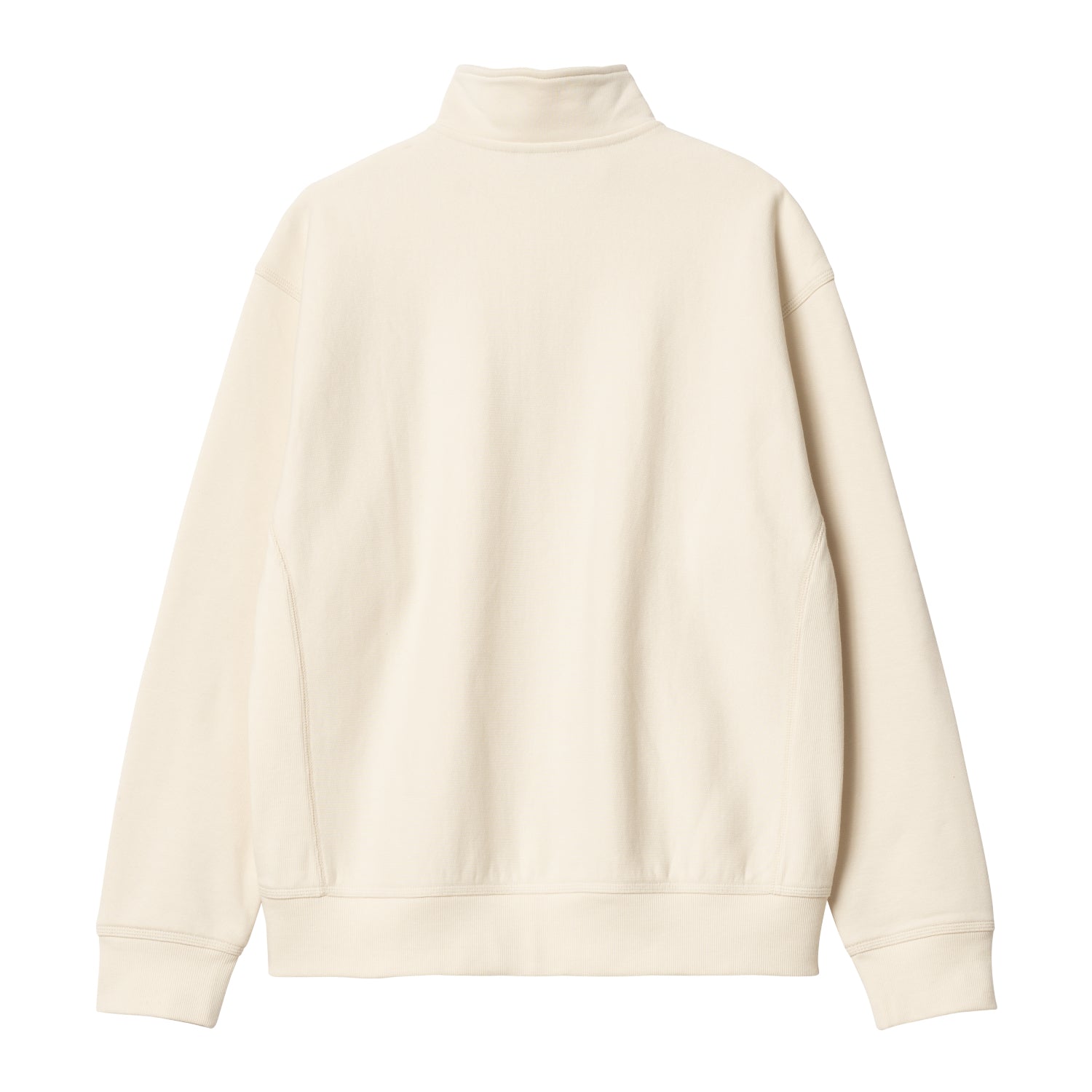 HALF ZIP AMERICAN SCRIPT SWEAT - Natural