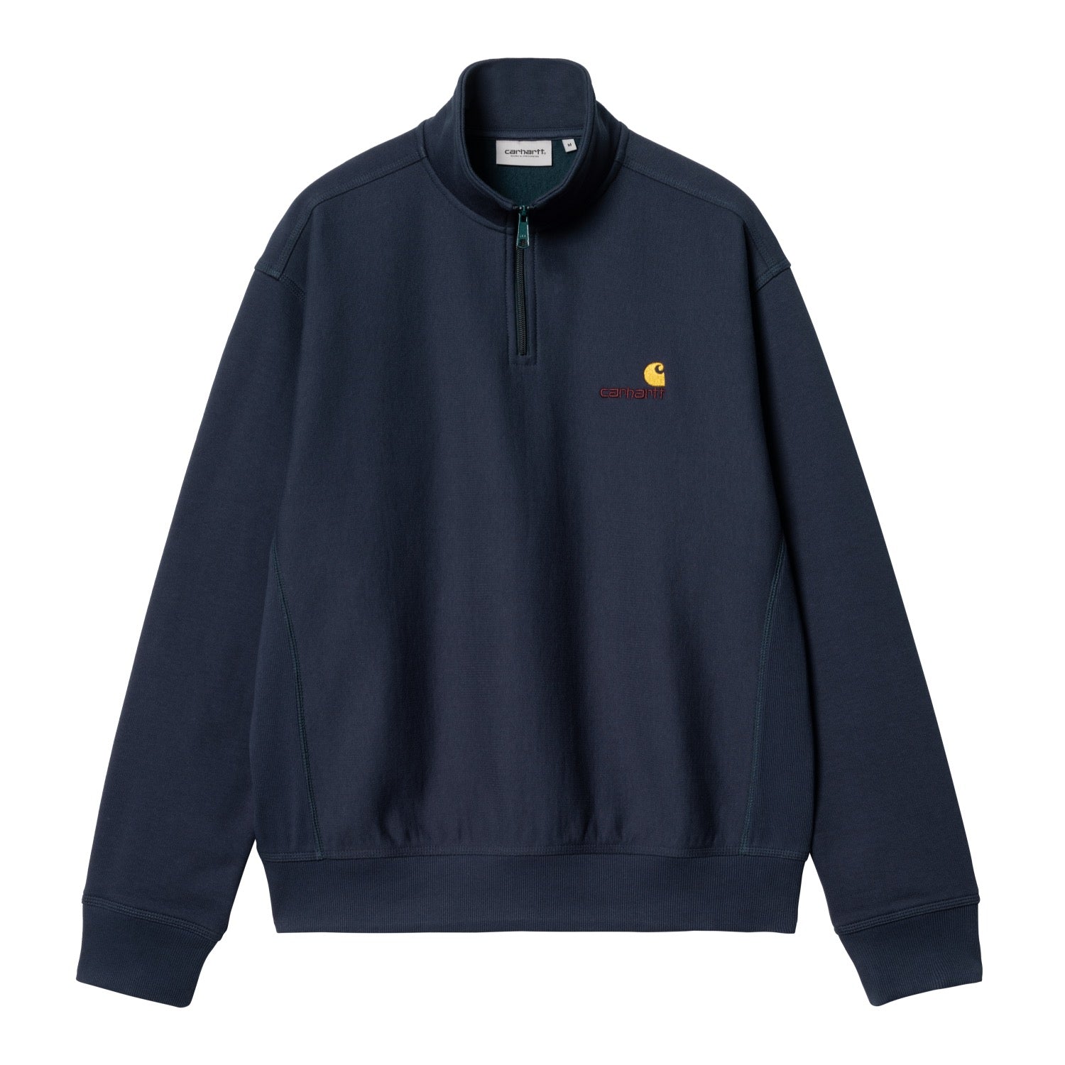 HALF ZIP AMERICAN SCRIPT SWEATSHIRT - Air Force Blue