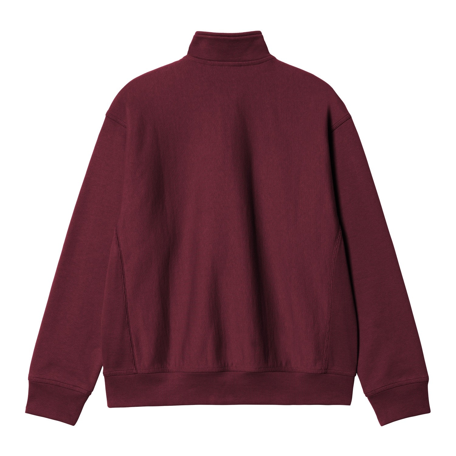 HALF ZIP AMERICAN SCRIPT SWEAT - Malbec