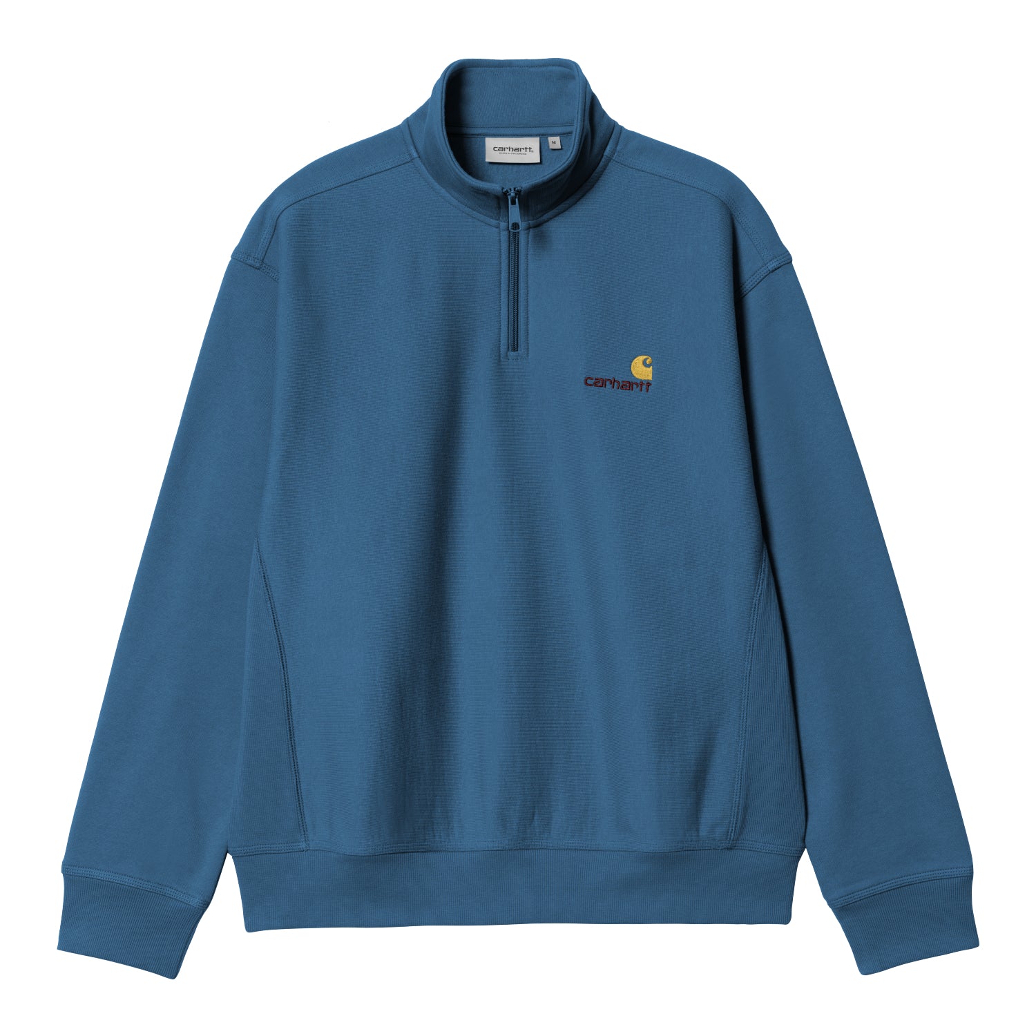 HALF ZIP AMERICAN SCRIPT SWEAT - Sodalite