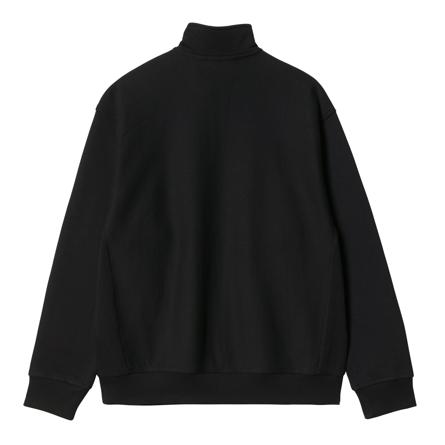 HALF ZIP AMERICAN SCRIPT SWEAT - Black