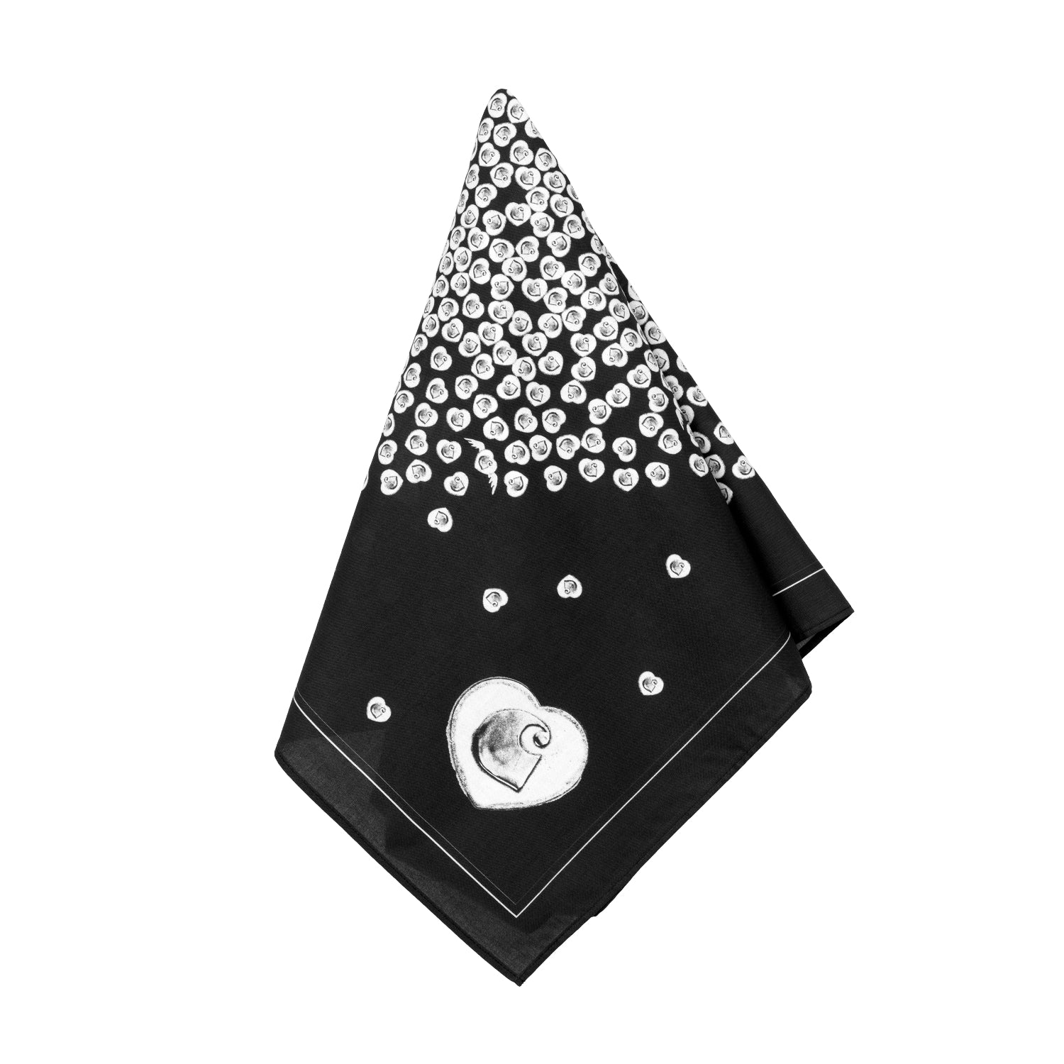 HEART TO HARTT BANDANA - Black