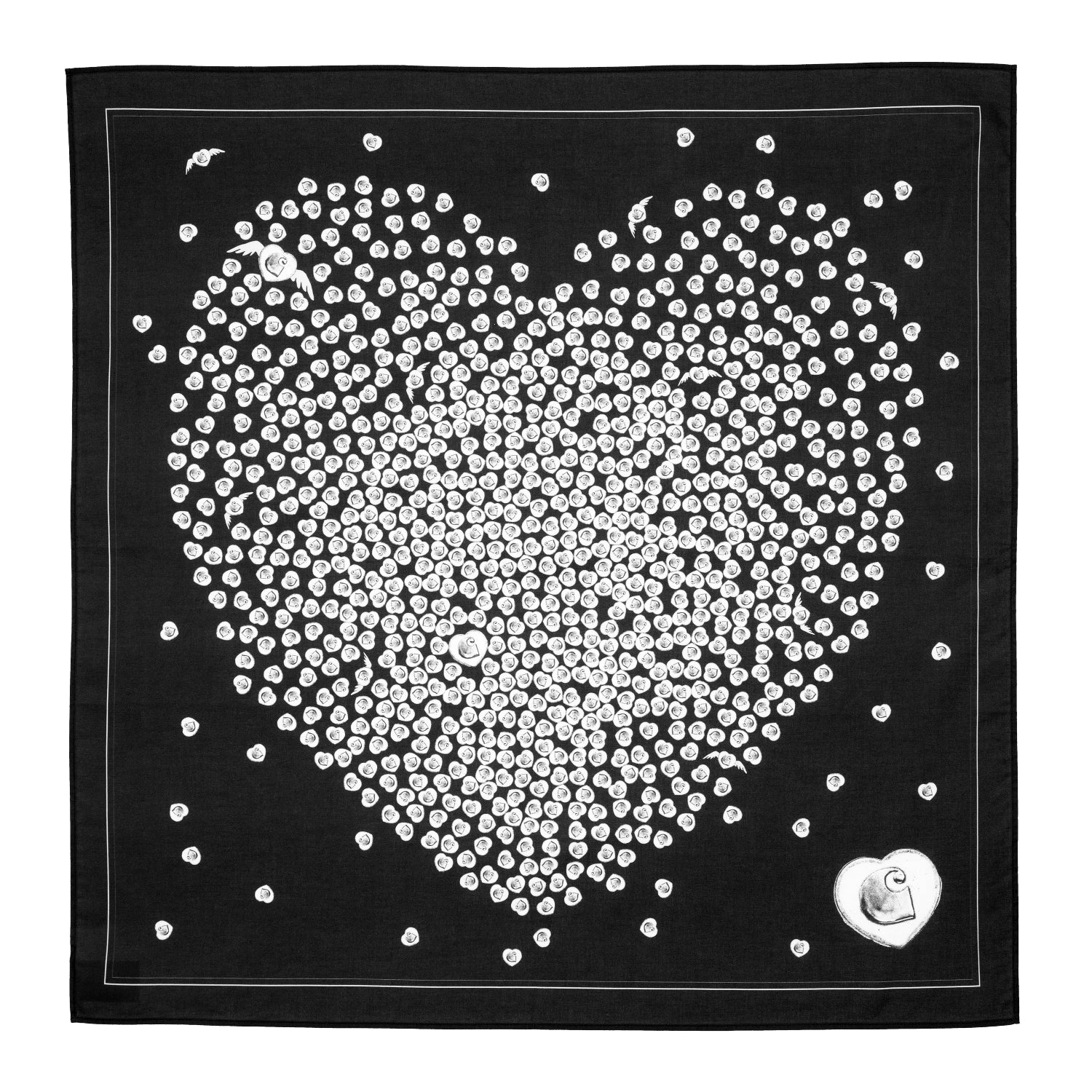 HEART TO HARTT BANDANA - Black
