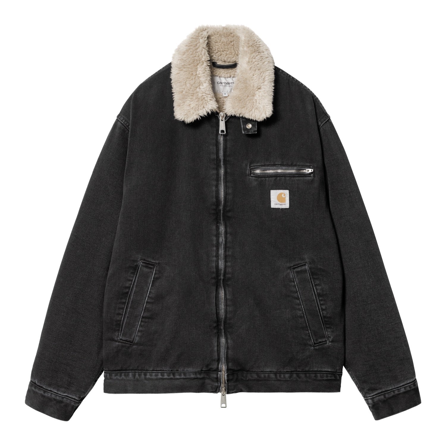 HERALD JACKET - Black / Wall (stone washed)