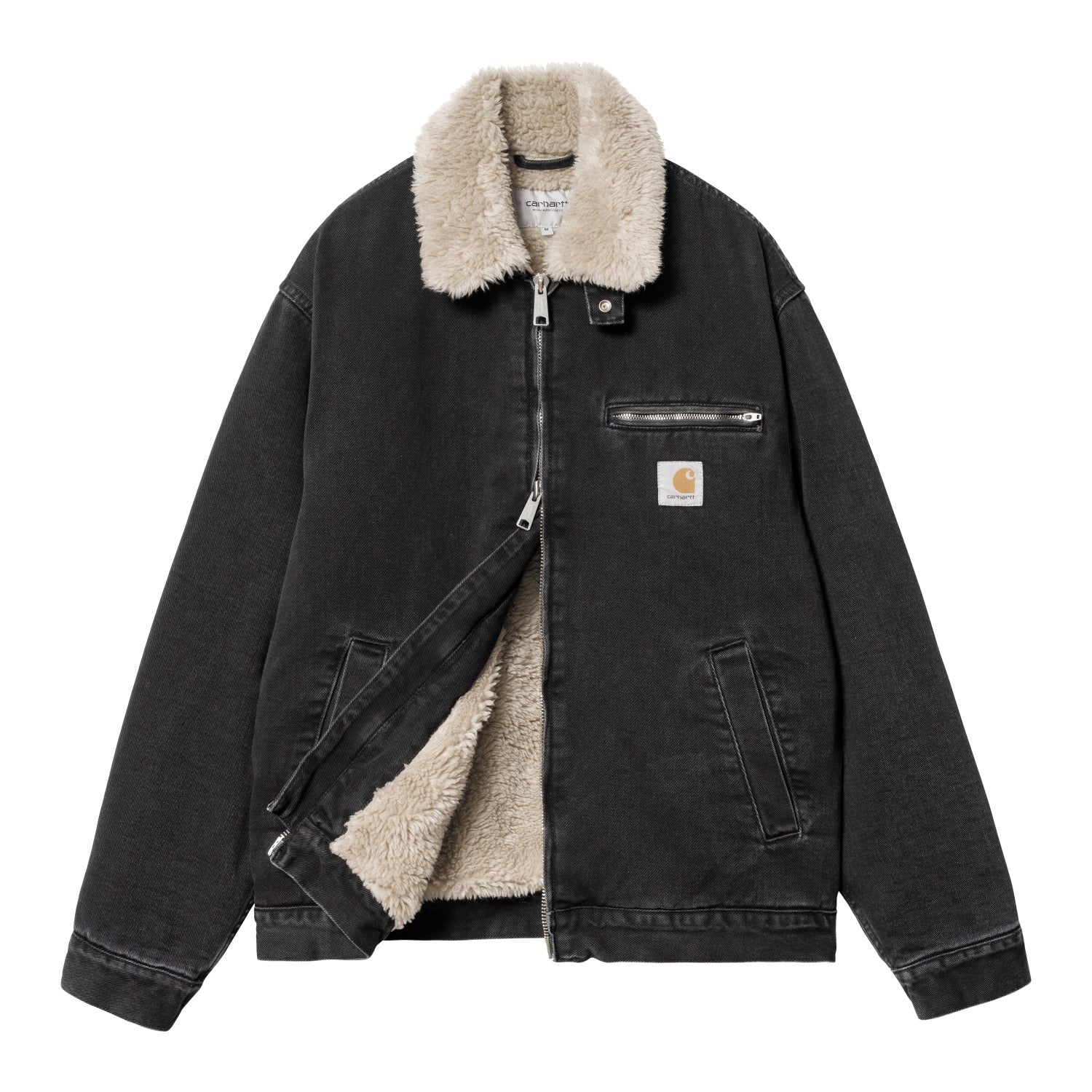 HERALD JACKET - Black / Wall (stone washed)