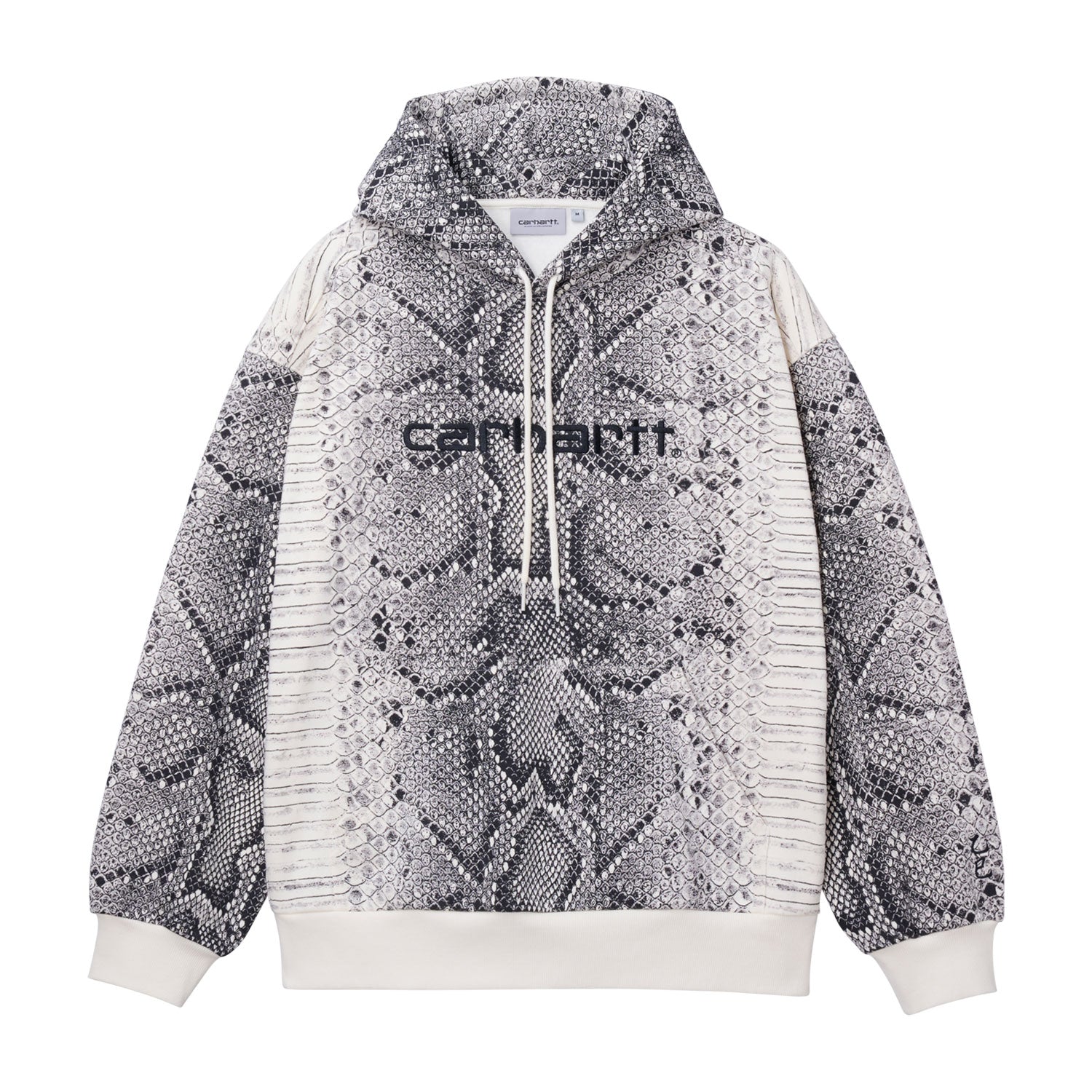 Hooded Snake AOP Sweatshirt - LNY SnakePrint, Grey