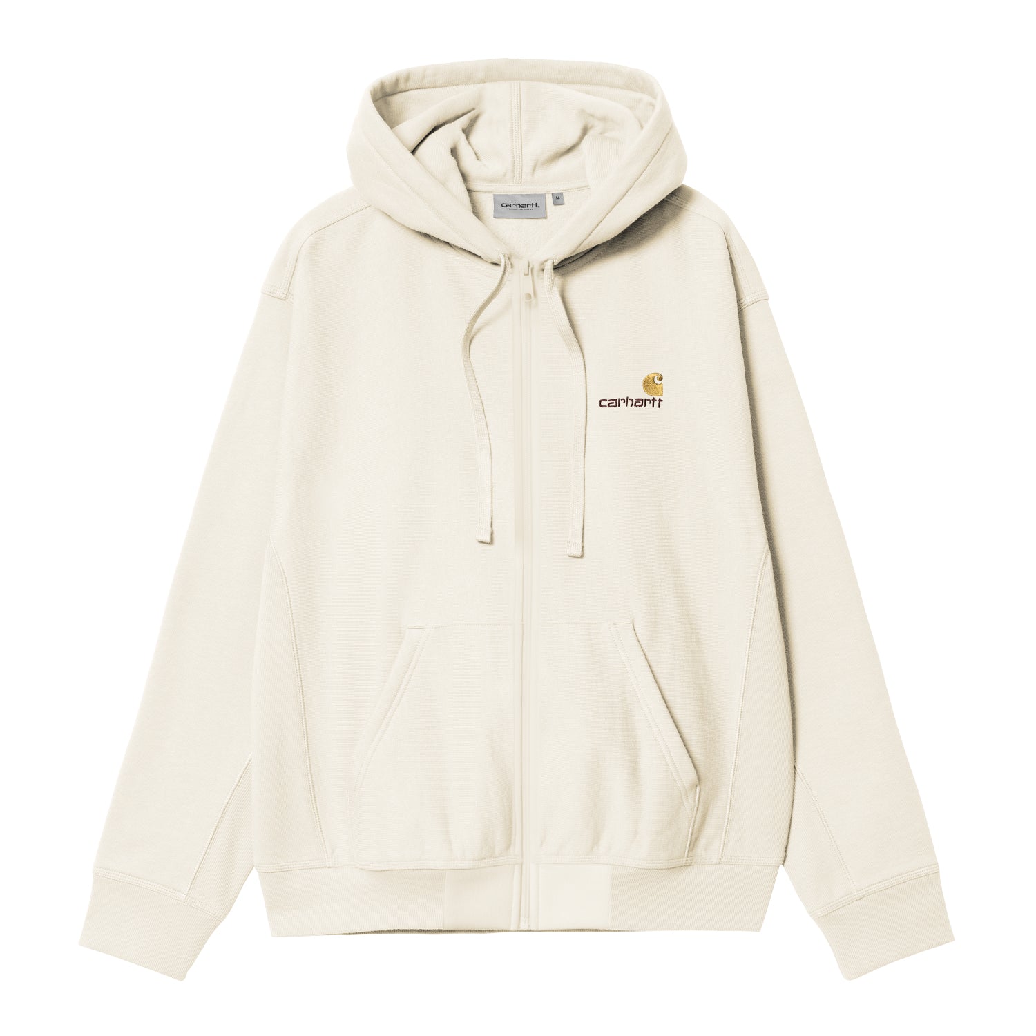 HOODED AMERICAN SCRIPT JACKET - Natural